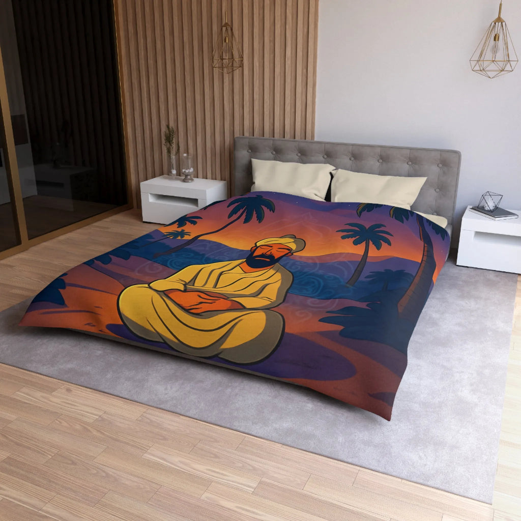 Housse de Couette Microfibre Art Graphique Contemporain Style Décoratif Chambre Tendance