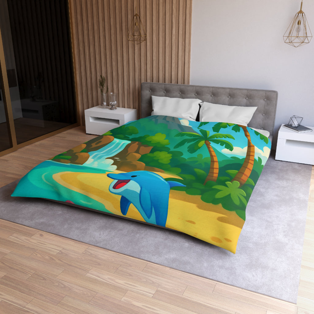 Housse de Couette Microfibre Motif Créatif Original Style Contemporain Chambre Élégante