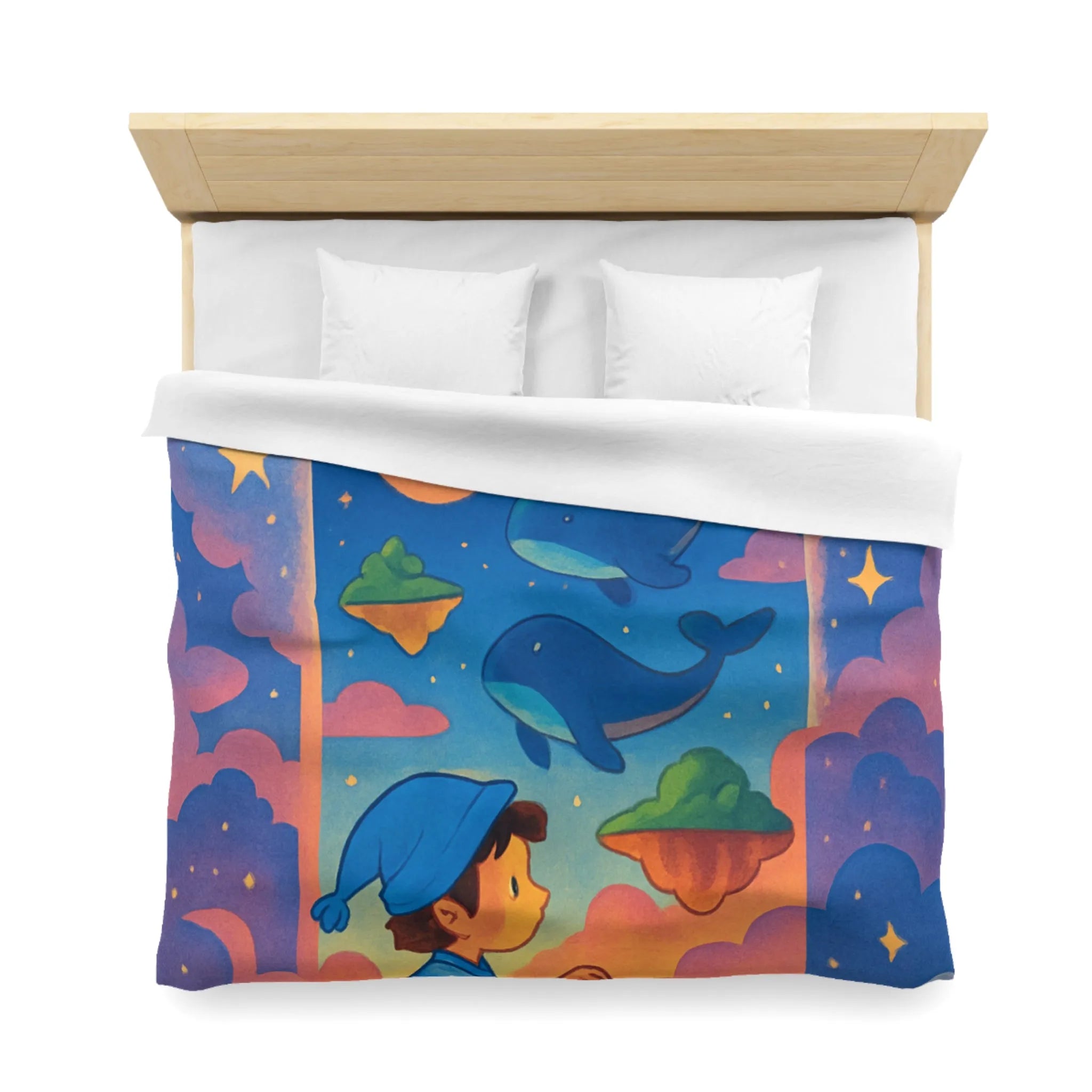 Housse de Couette Enfant : Voyage Imaginaire Étoilé pour Rêves Enchantés et Doux Sommeil