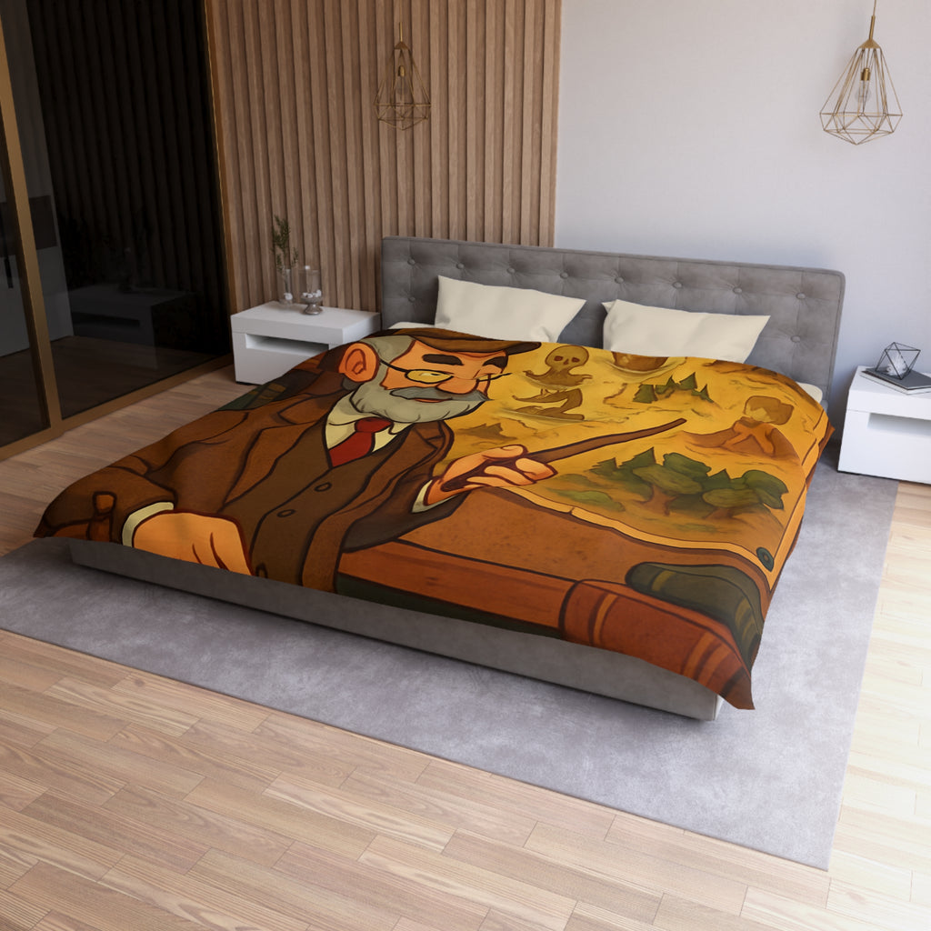 Housse de Couette Microfibre Illustration Unique Design Moderne Décoration Intérieure Raffinée