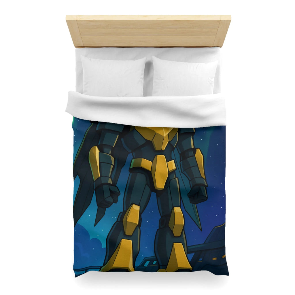 Housse de Couette Microfibre Art Graphique Contemporain Style Décoratif Chambre Tendance