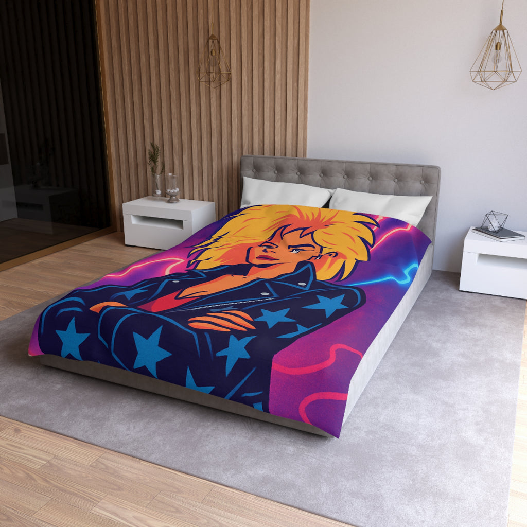 Housse de Couette Microfibre Design Artistique Moderne Décoration Chambre Confort Premium