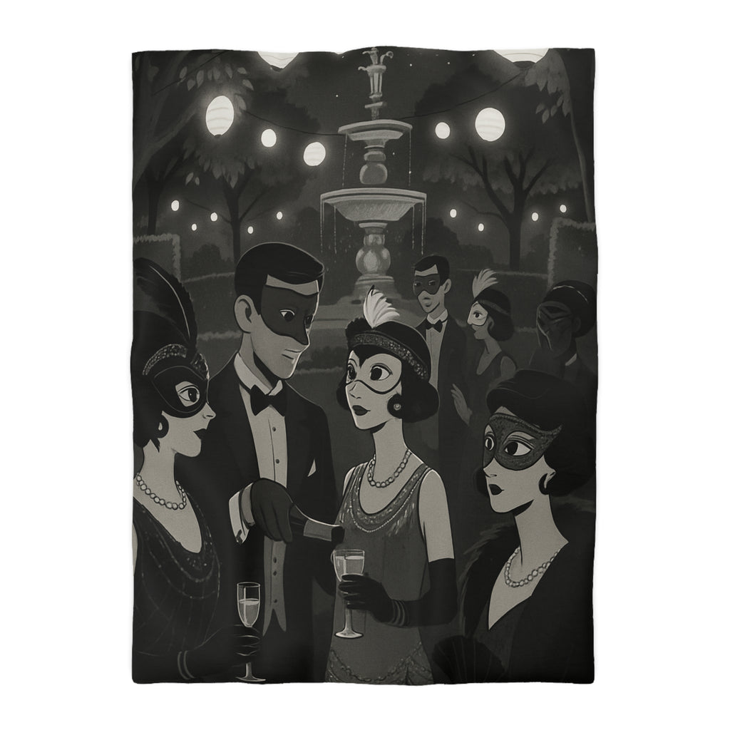 Housse de Couette Microfibre Motif Créatif Original Style Contemporain Chambre Élégante