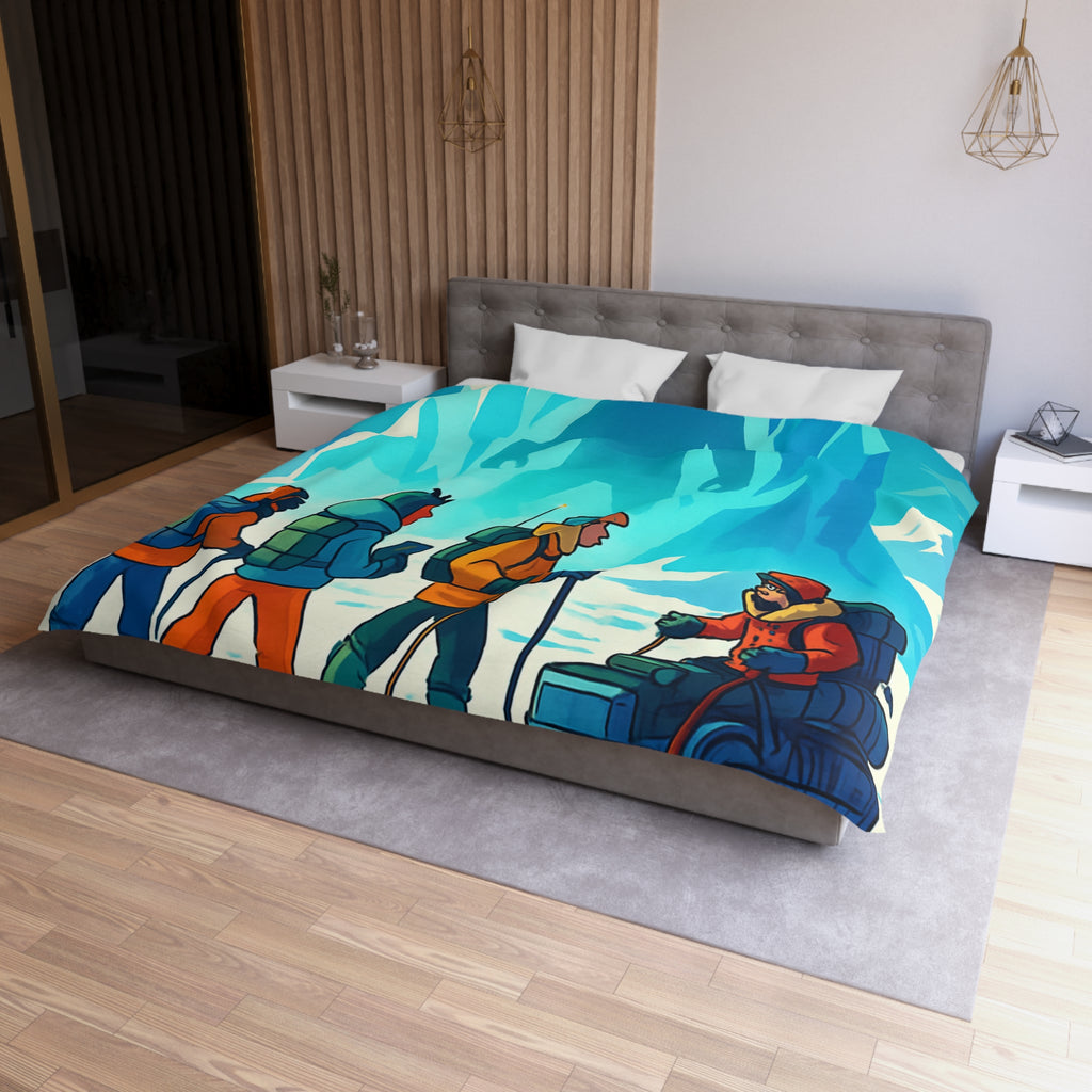 Housse de Couette Microfibre Illustration Unique Design Moderne Décoration Intérieure Raffinée