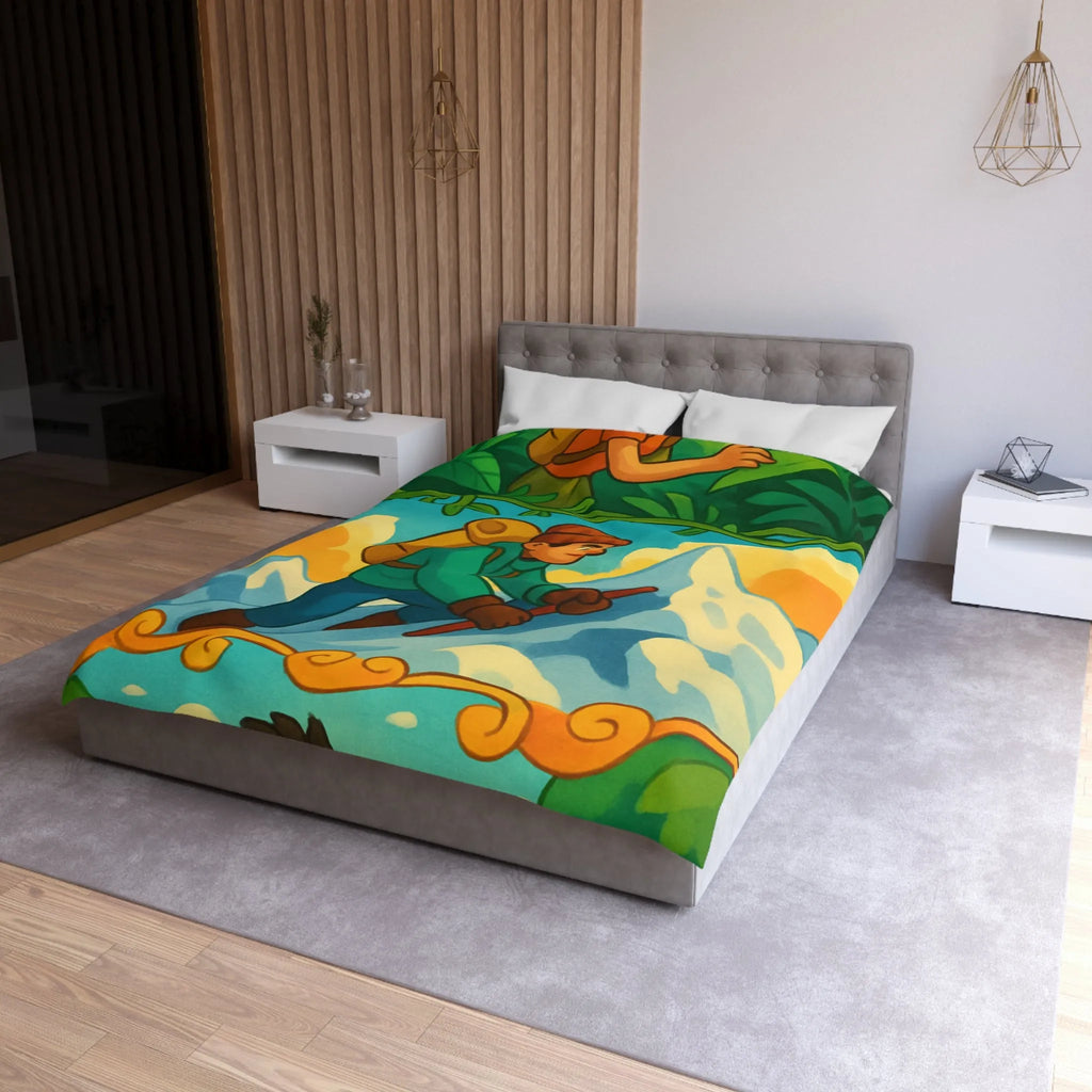 Housse de Couette Microfibre Création Artistique Moderne Design Exclusif Décoration Chambre