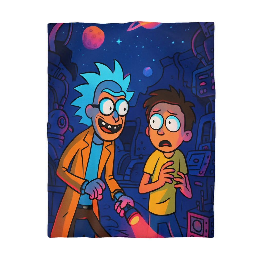 Housse de Couette Microfibre Art Graphique Contemporain Style Décoratif Chambre Tendance