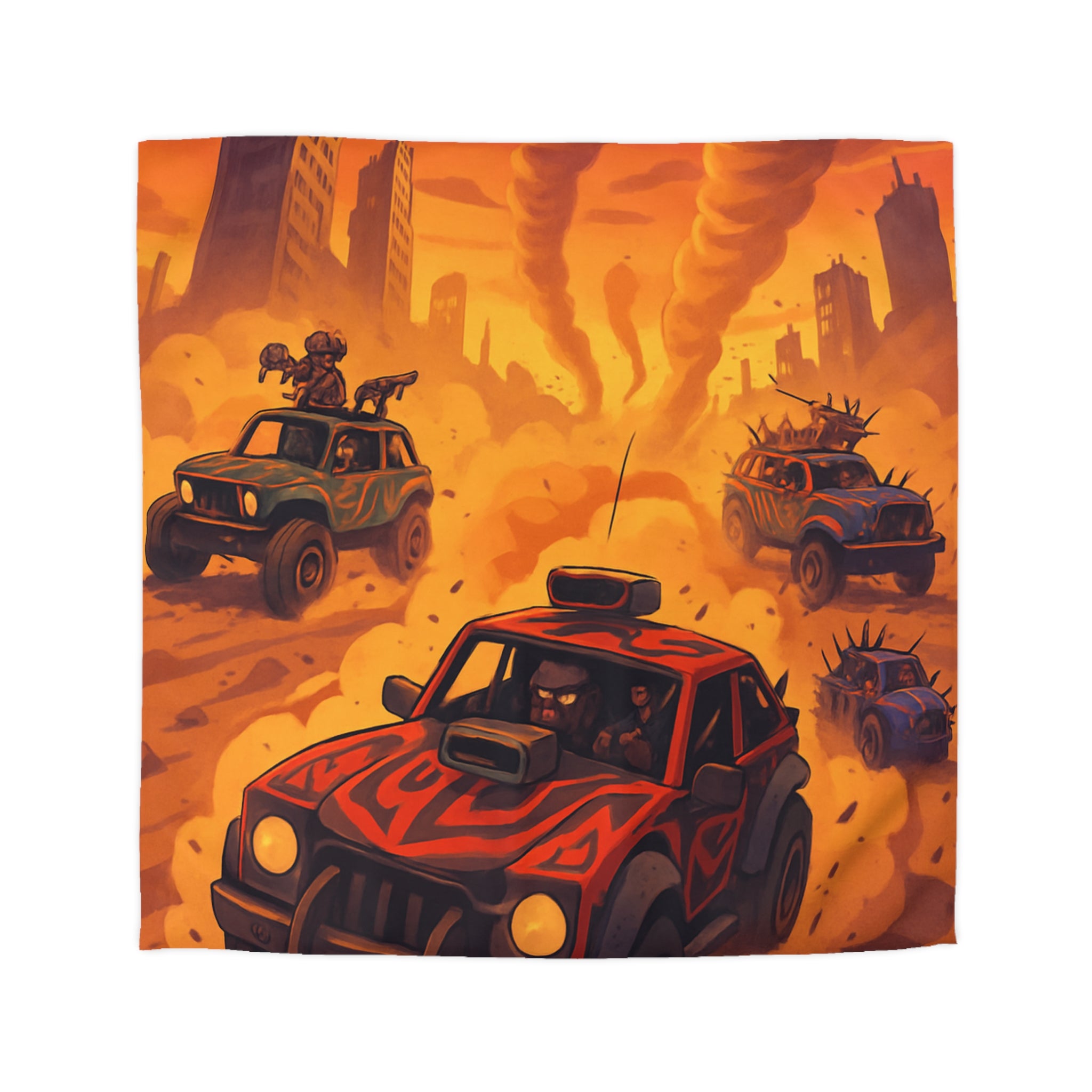 Housse de Couette Microfibre Design Artistique Moderne Décoration Chambre Confort Premium