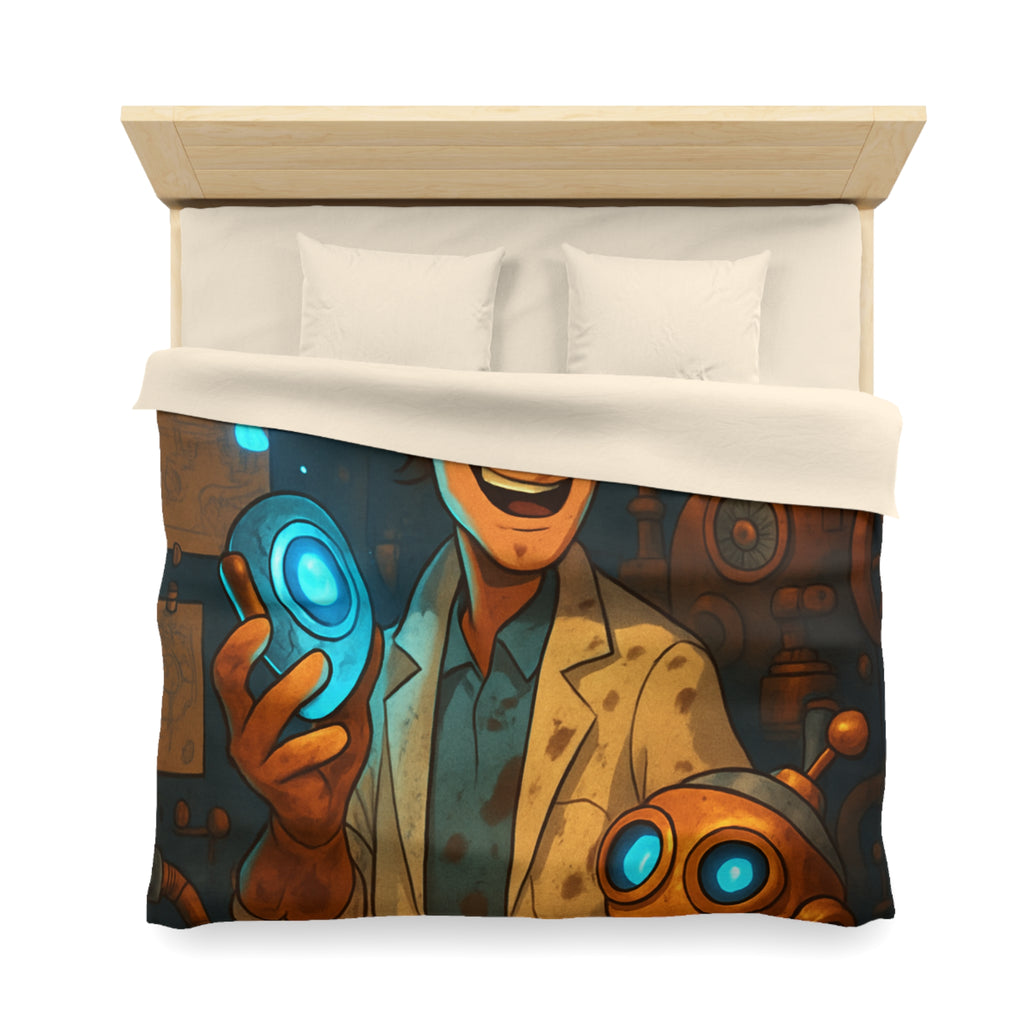 Housse de Couette Microfibre Motif Créatif Original Style Contemporain Chambre Élégante