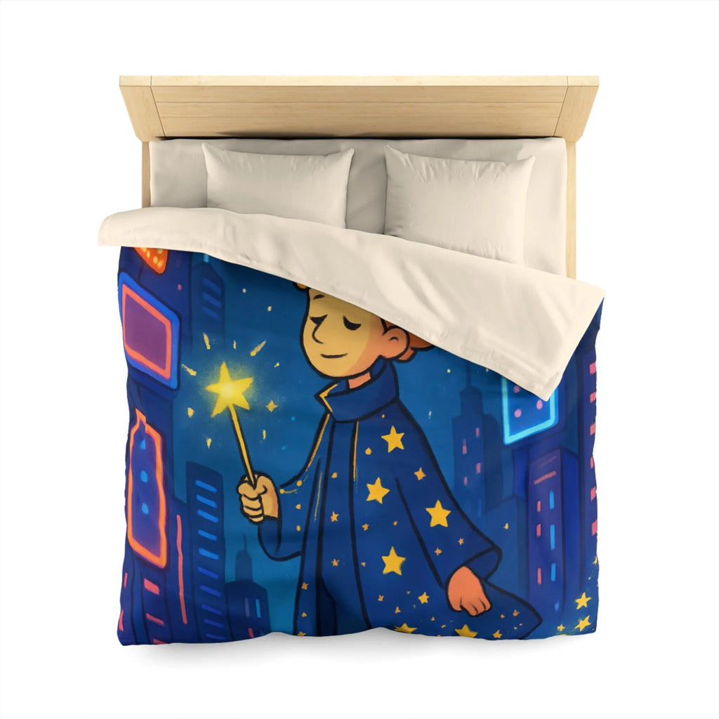 Housse de Couette Microfibre Art Graphique Contemporain Style Décoratif Chambre Tendance