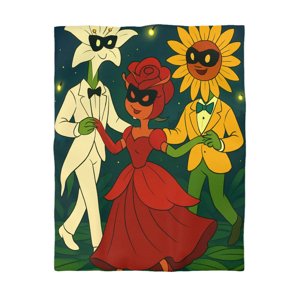 Housse de Couette Microfibre Art Graphique Contemporain Style Décoratif Chambre Tendance