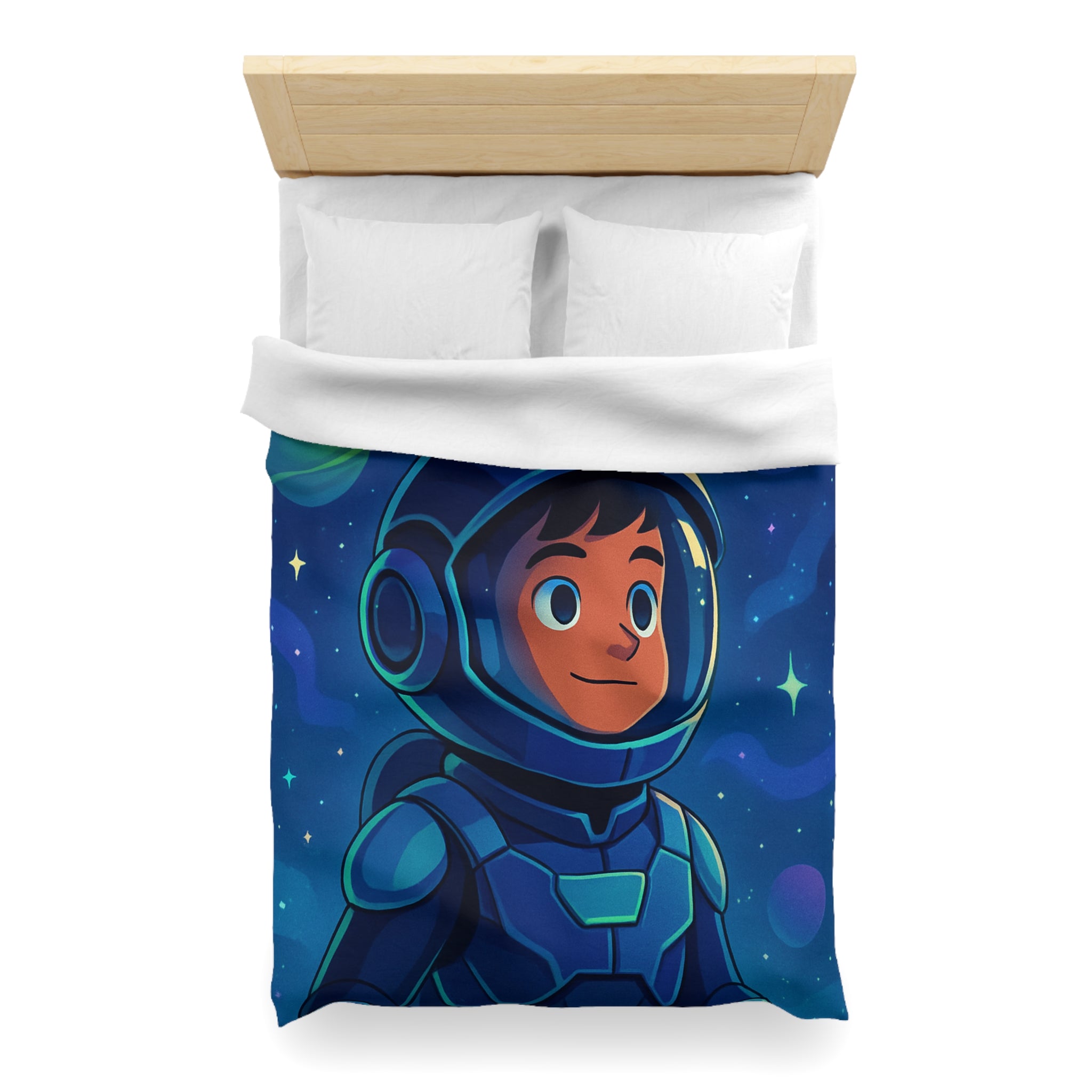 Housse de Couette Microfibre Illustration Unique Design Moderne Décoration Intérieure Raffinée