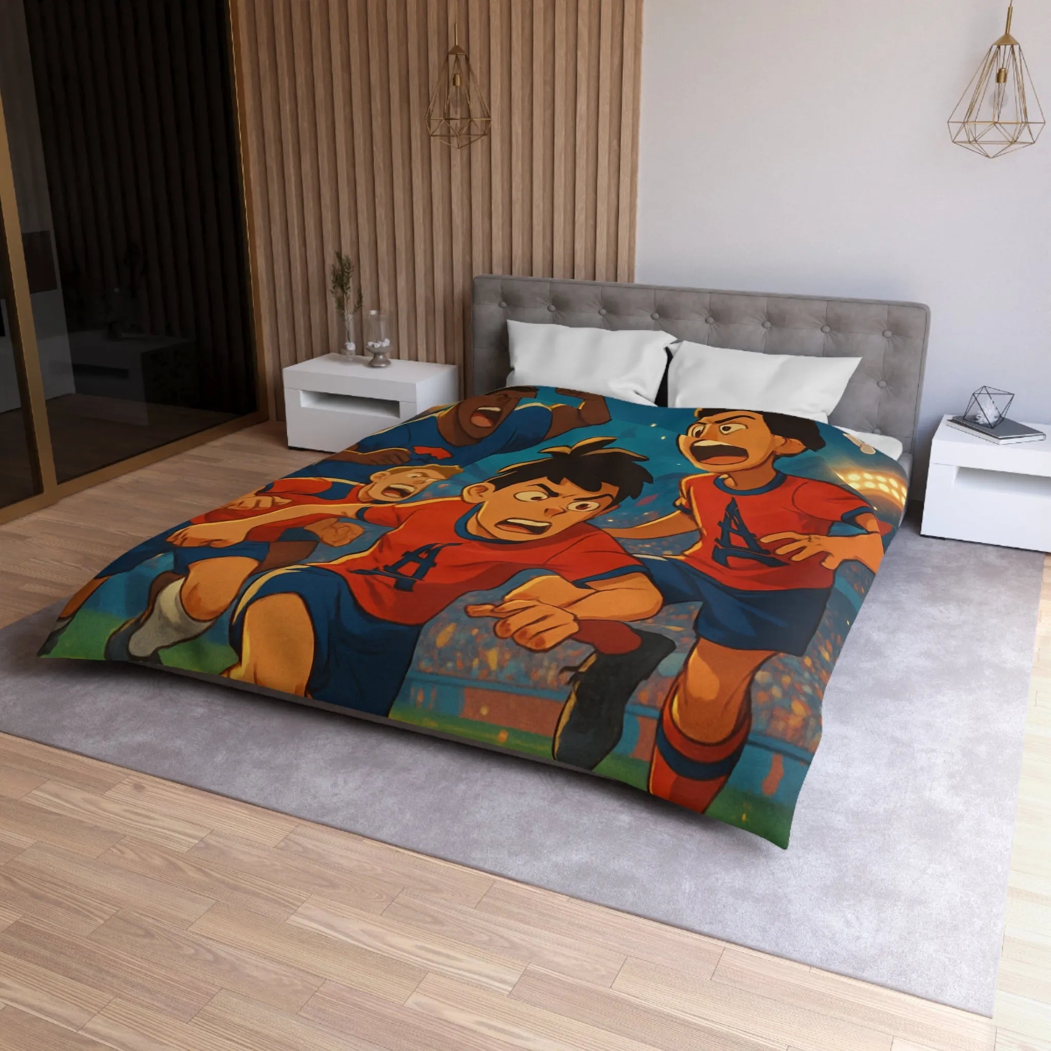 Housse de Couette Microfibre Création Artistique Moderne Design Exclusif Décoration Chambre