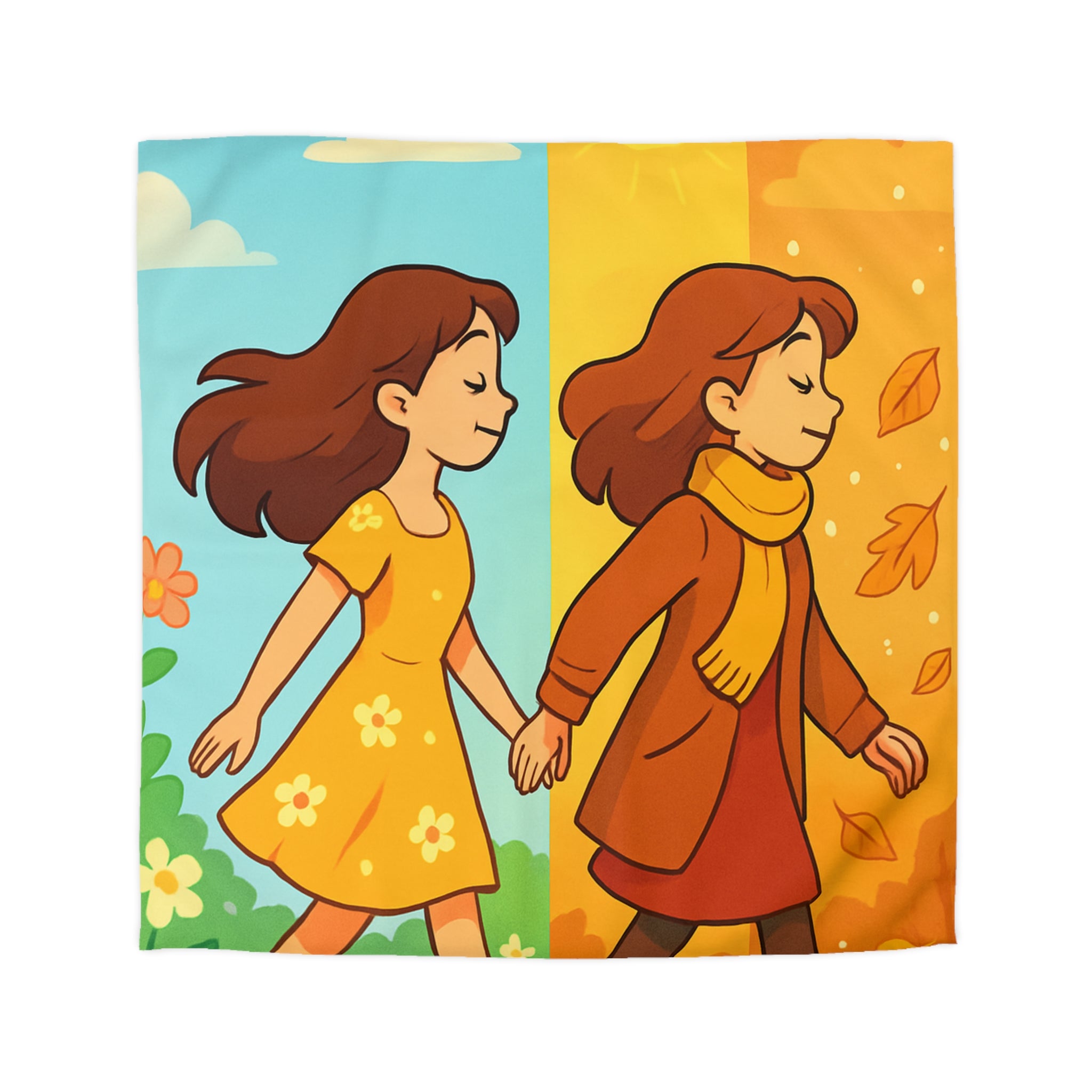 Housse de Couette Microfibre Design Artistique Moderne Décoration Chambre Confort Premium