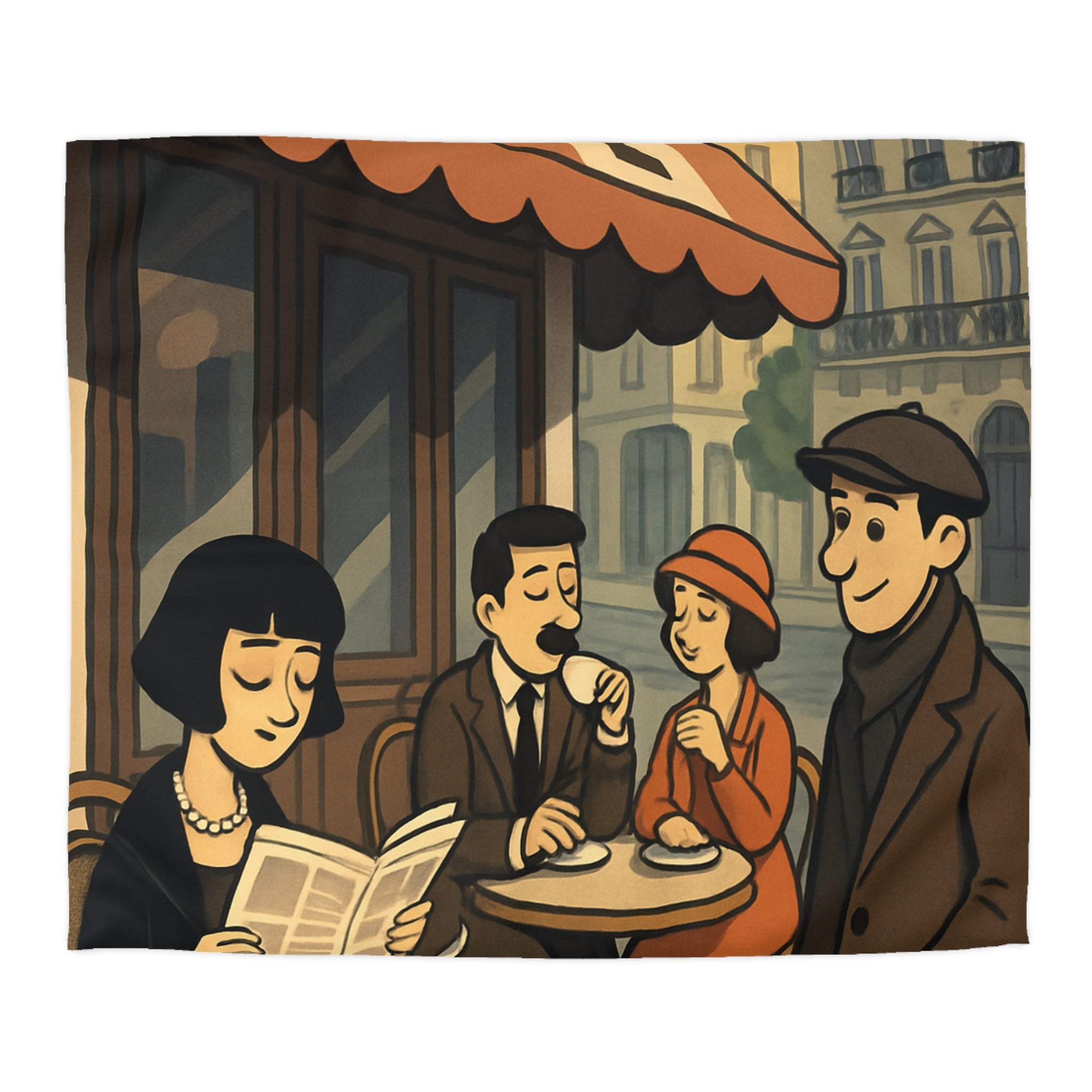 Housse de Couette Microfibre Design Artistique Moderne Décoration Chambre Confort Premium