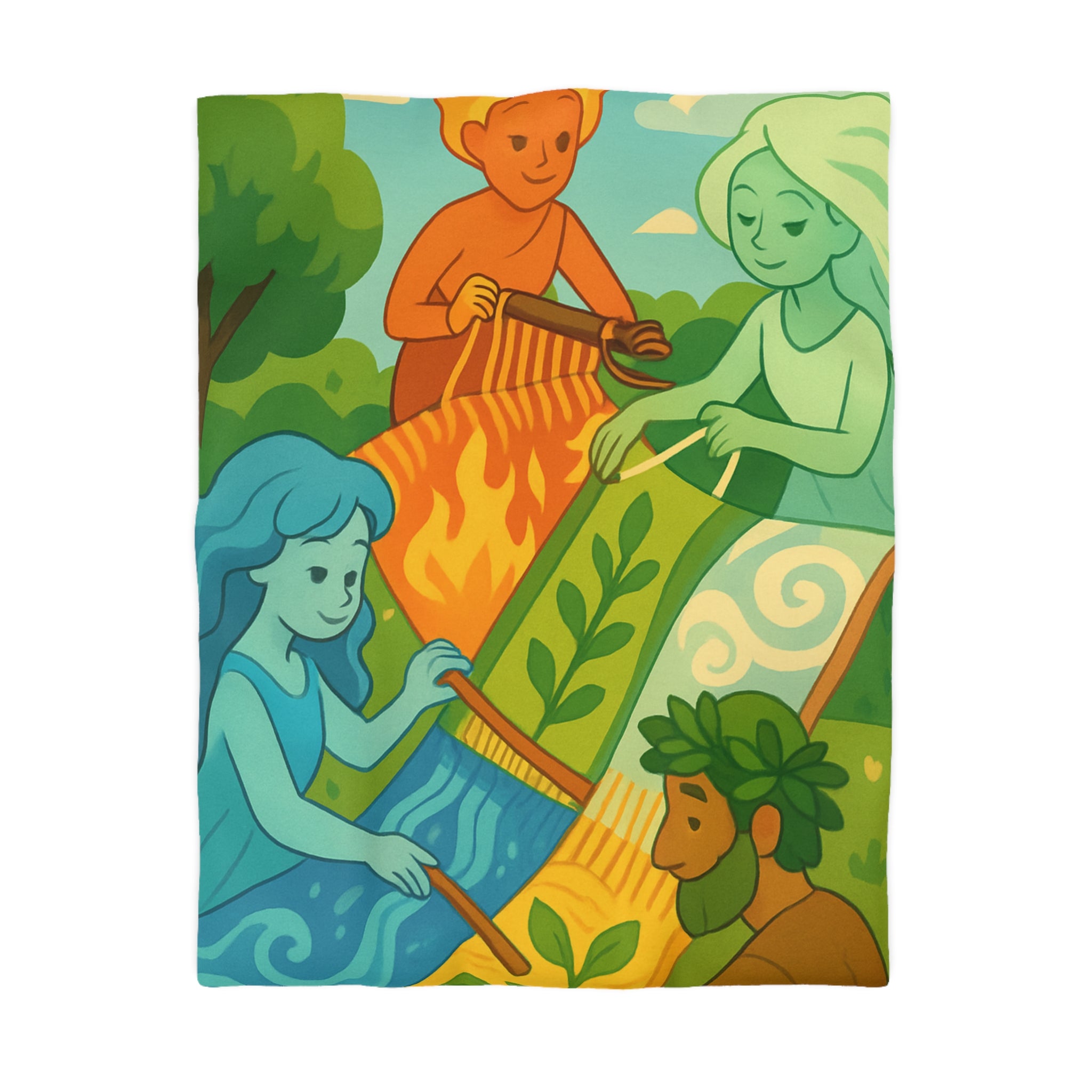 Housse de Couette Microfibre Design Artistique Moderne Décoration Chambre Confort Premium