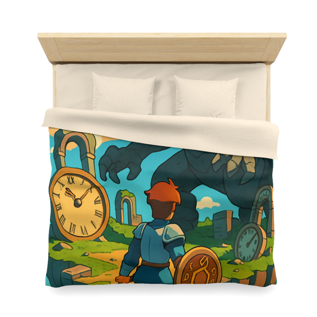 Housse de Couette Microfibre Design Artistique Moderne Décoration Chambre Confort Premium