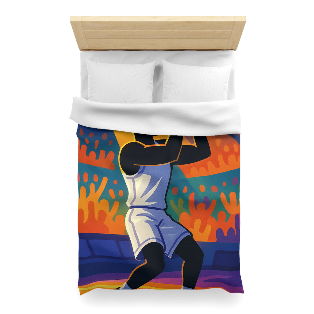 Housse de Couette Microfibre Illustration Unique Design Moderne Décoration Intérieure Raffinée