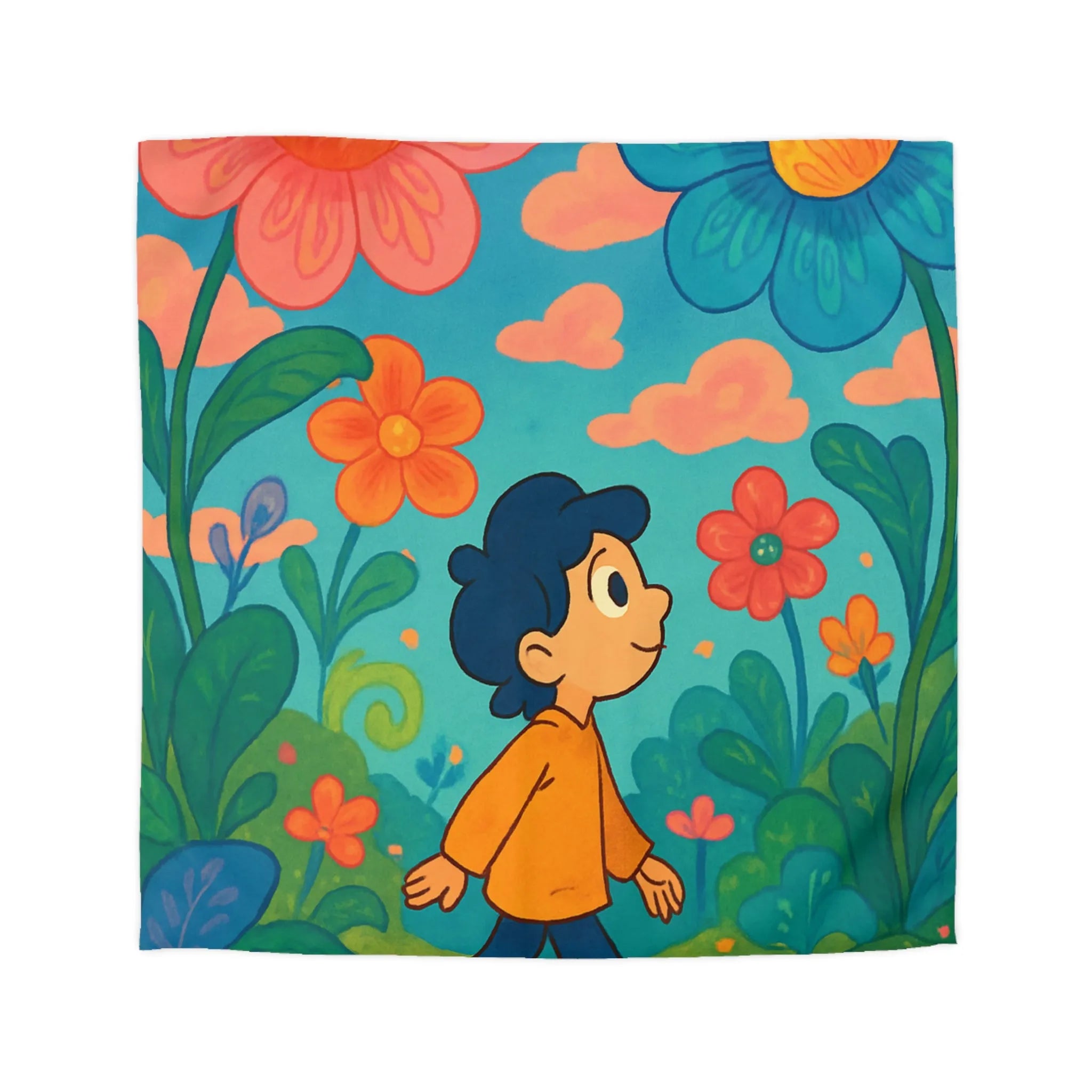 Enchantez Votre Chambre Avec Une Housse De Couette Florale Et Enfantine Lumineuse