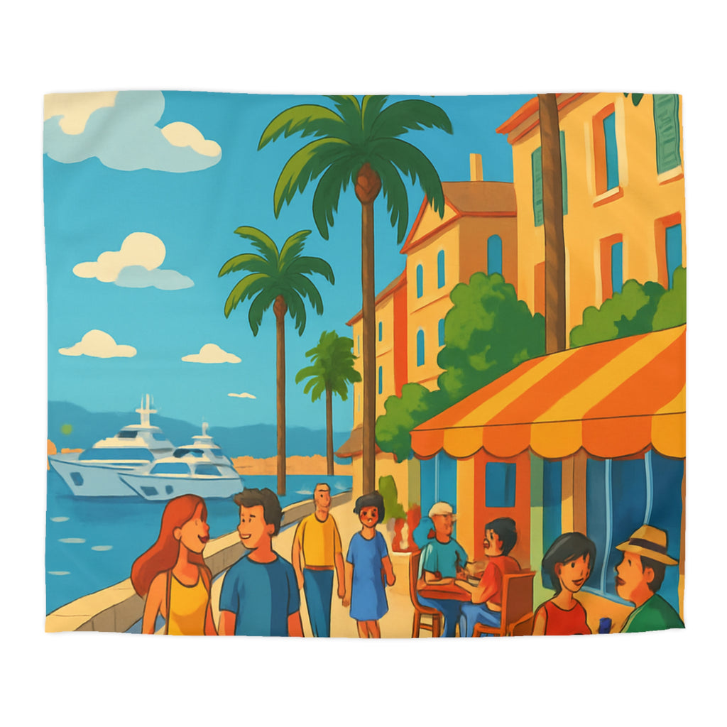 Housse de Couette Microfibre Illustration Unique Design Moderne Décoration Intérieure Raffinée