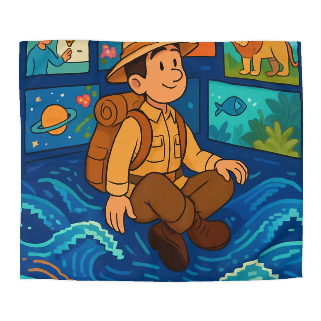 Housse de Couette Microfibre Illustration Unique Design Moderne Décoration Intérieure Raffinée