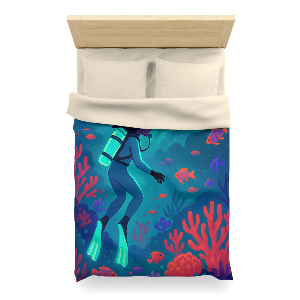 Plongée Sous-Marine Fantastique avec Récifs Colorés et Ville Mystérieuse en Arrière-Plan