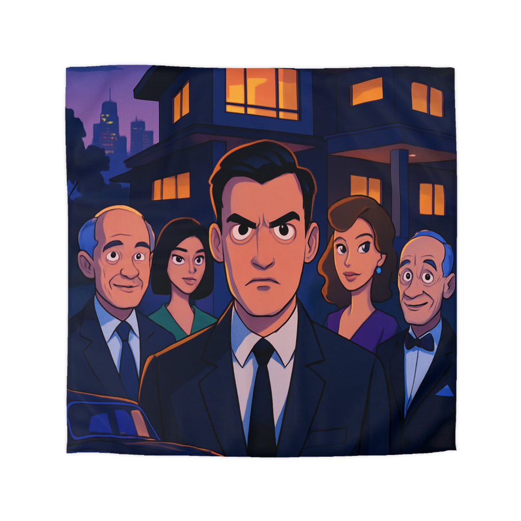 Housse de Couette Microfibre Design Artistique Moderne Décoration Chambre Confort Premium