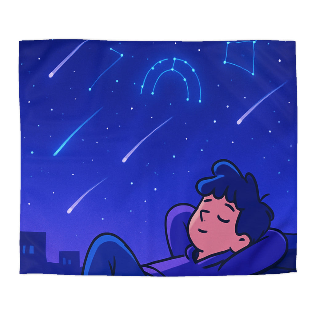 Plongez Dans Un Ciel Étoilé avec Constellations Lumineuses Sur Housse de Couette Envoûtante