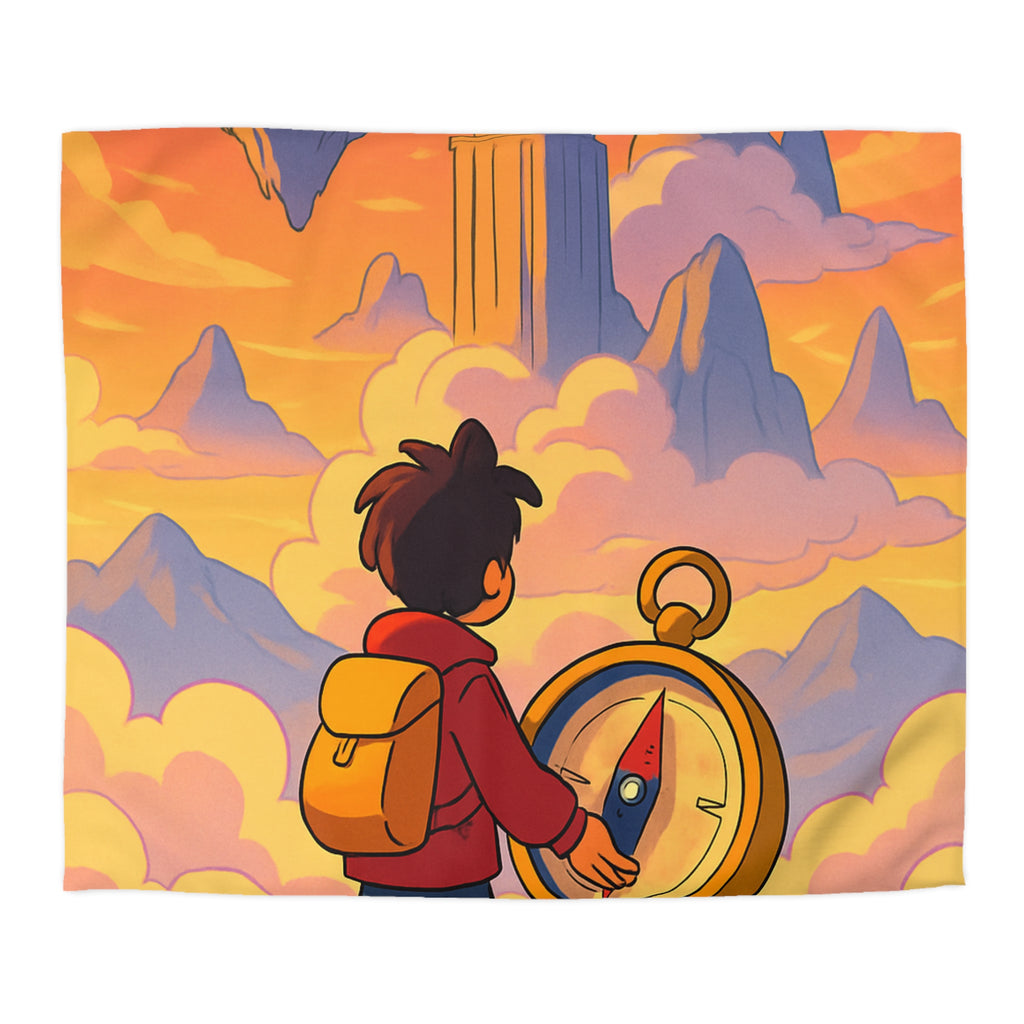 Housse de Couette Microfibre Motif Créatif Original Style Contemporain Chambre Élégante