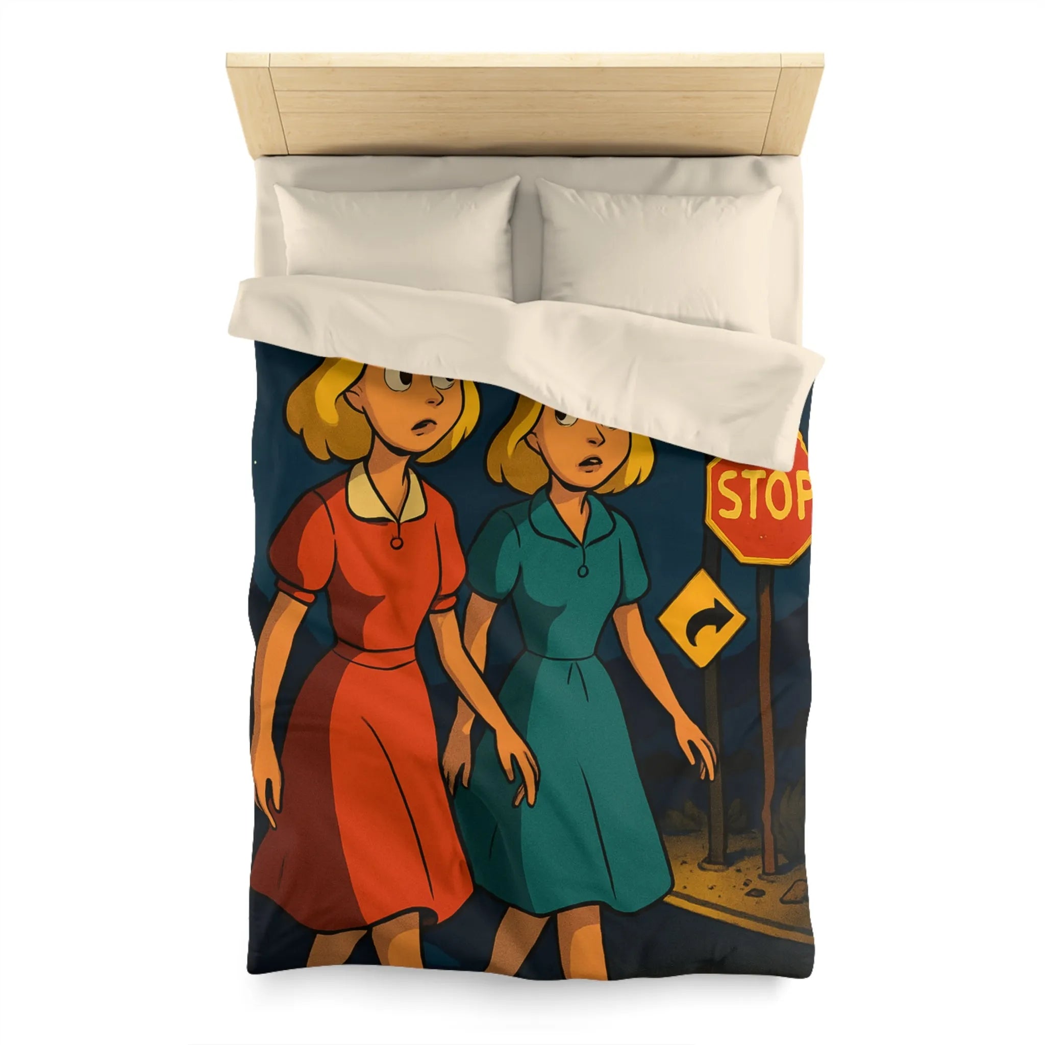 Housse de Couette Microfibre Création Artistique Moderne Design Exclusif Décoration Chambre