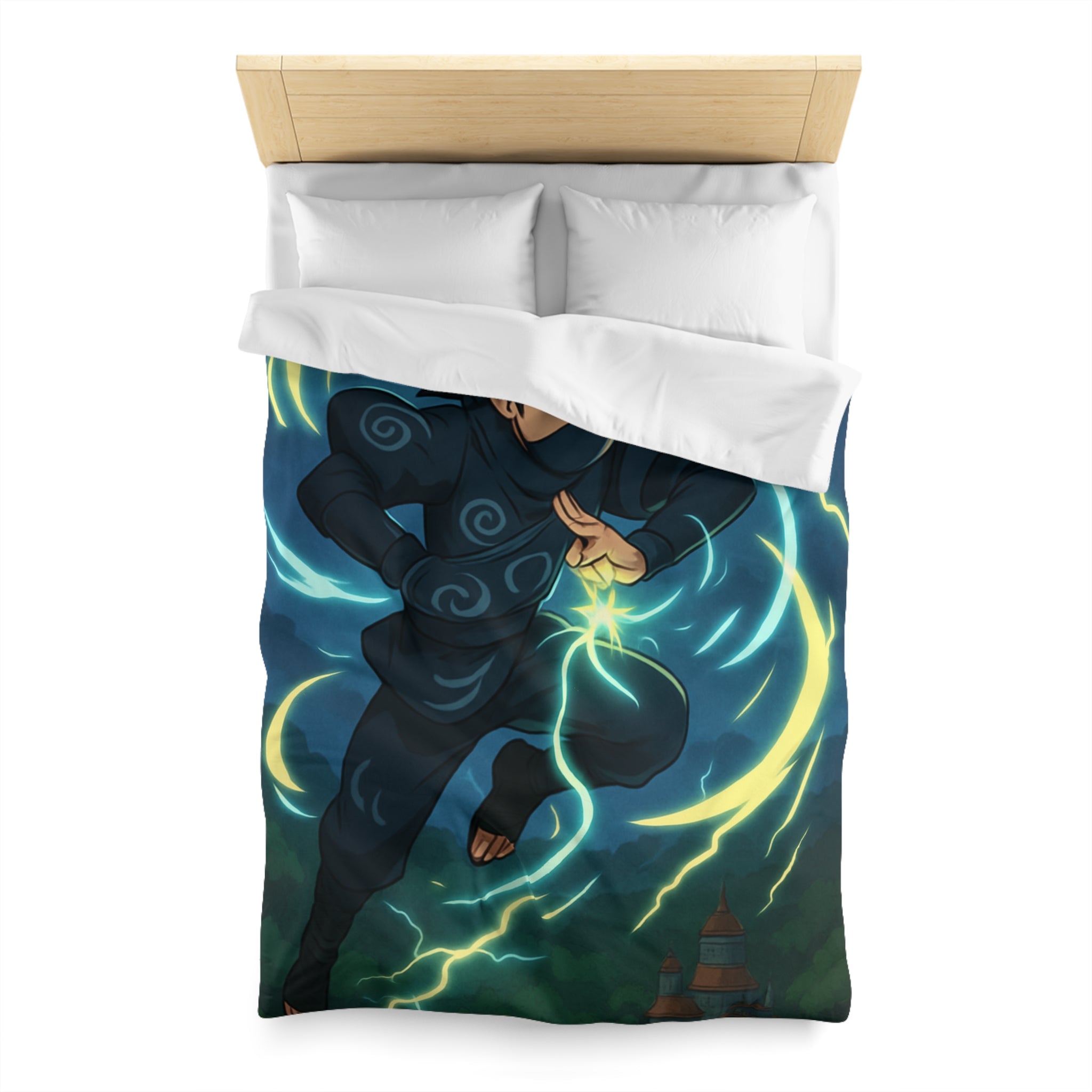 Housse de Couette Microfibre Motif Créatif Original Style Contemporain Chambre Élégante