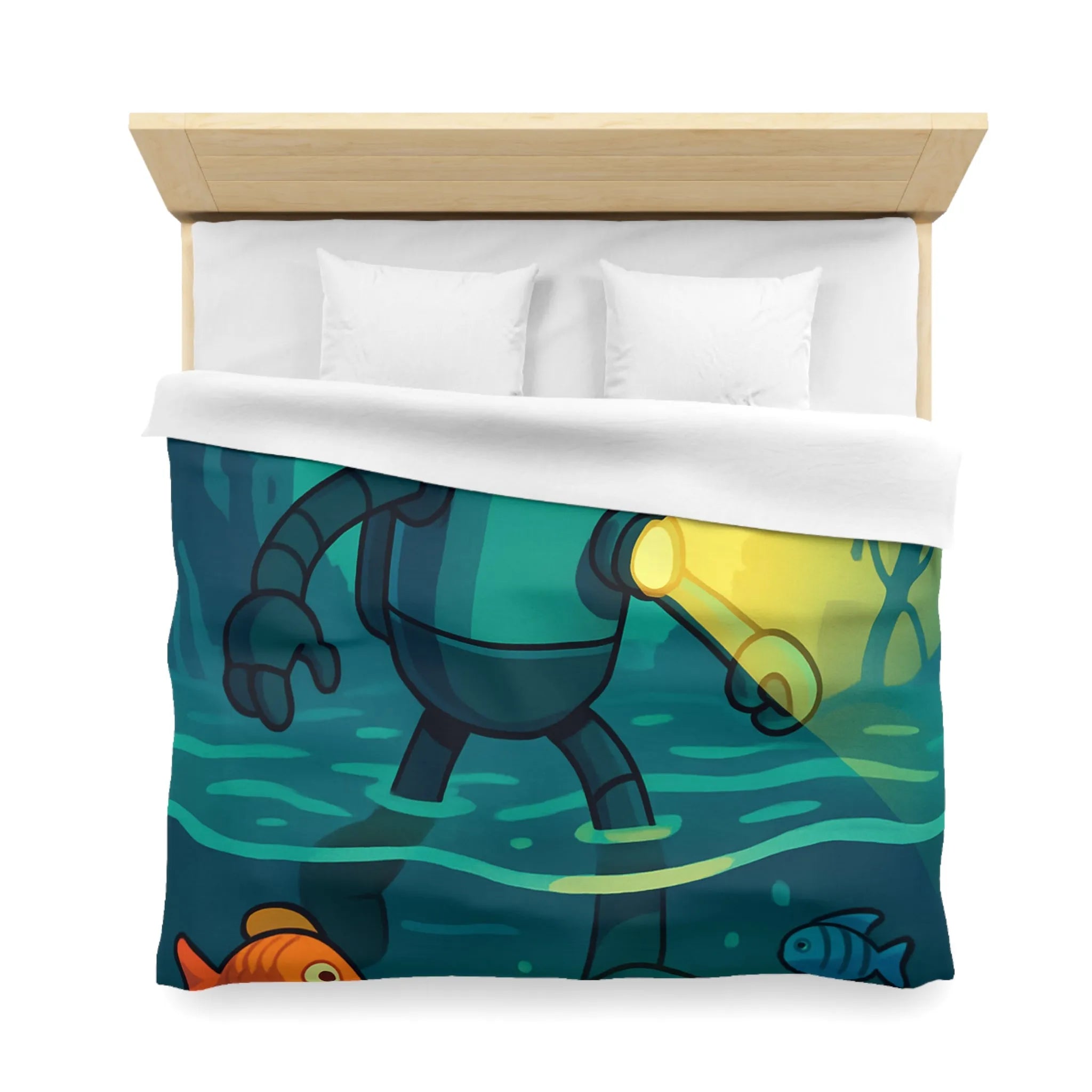 Explorez les Merveilles Sous-Marines avec un Robot Scaphandre et Poissons Colorés Magnifiques