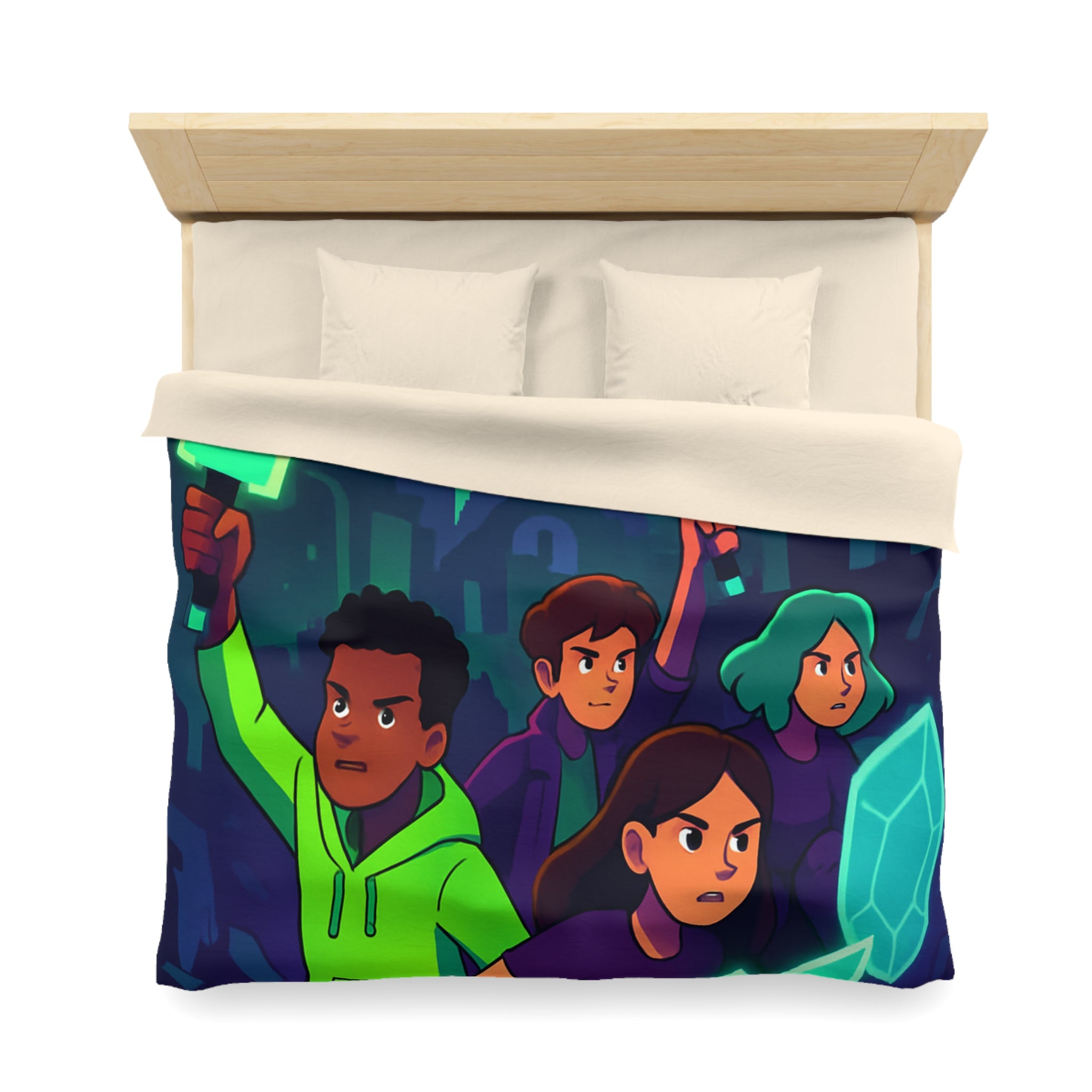 Housse de Couette Microfibre Création Artistique Moderne Design Exclusif Décoration Chambre