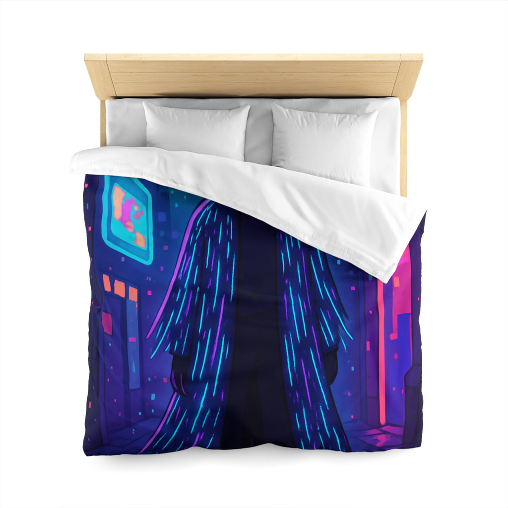 Housse de Couette Microfibre Design Artistique Moderne Décoration Chambre Confort Premium