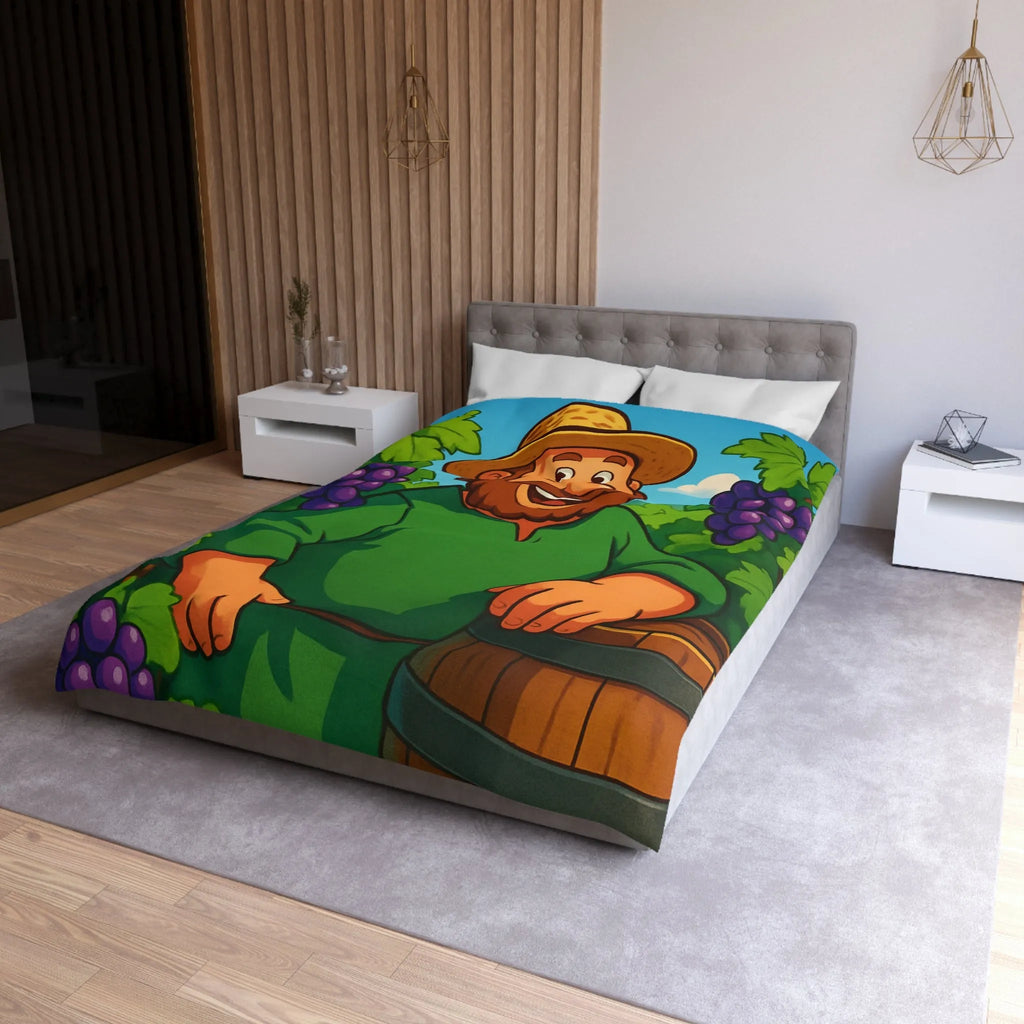 Housse de Couette Microfibre Art Graphique Contemporain Style Décoratif Chambre Tendance