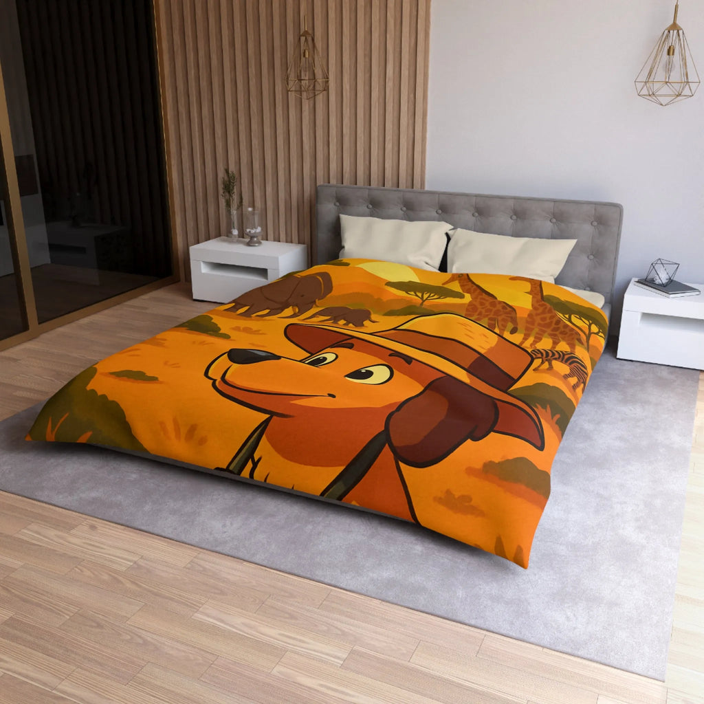 Explorez l'Afrique avec chien mignon et paysages magnifiques pour enfants aventureux