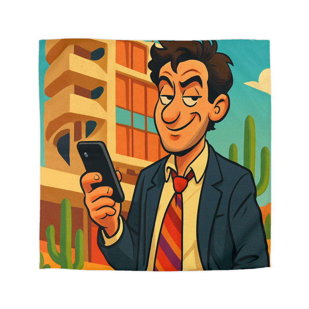 Housse de Couette Microfibre Illustration Unique Design Moderne Décoration Intérieure Raffinée