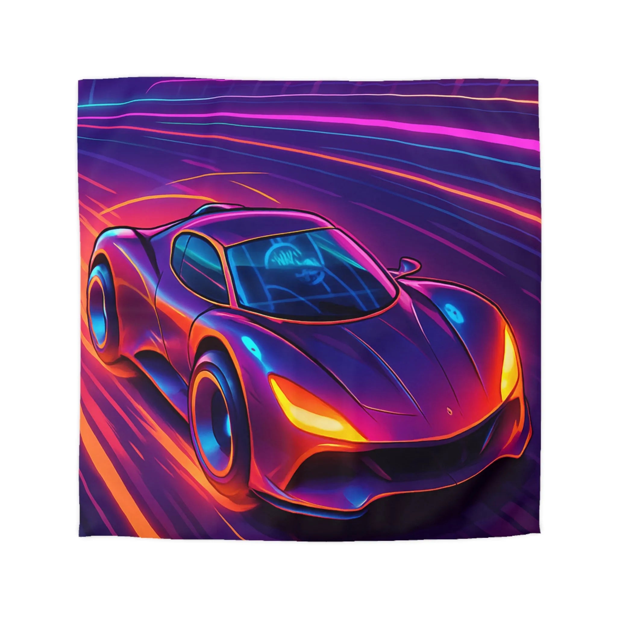 Housse de Couette Microfibre Art Graphique Contemporain Style Décoratif Chambre Tendance