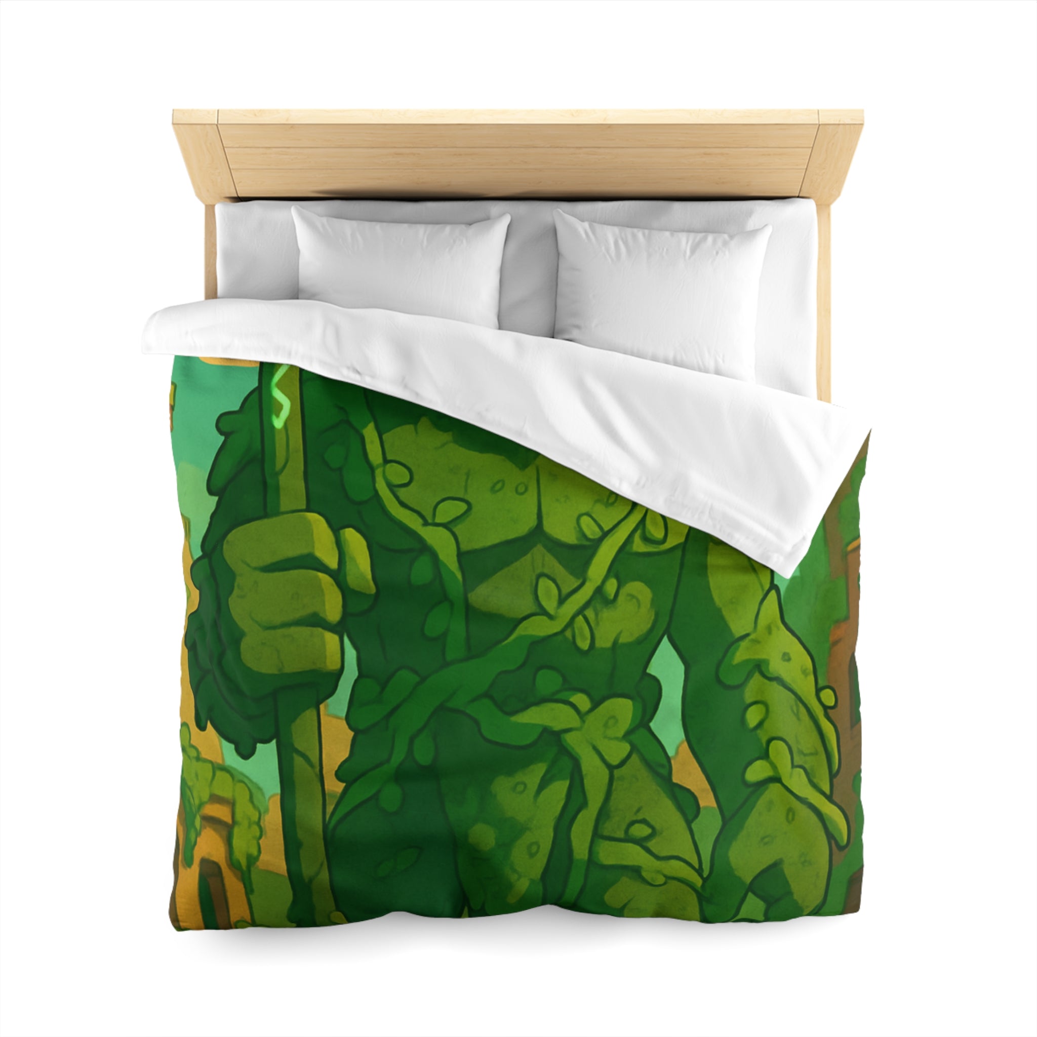 Housse de Couette Microfibre Design Artistique Moderne Décoration Chambre Confort Premium