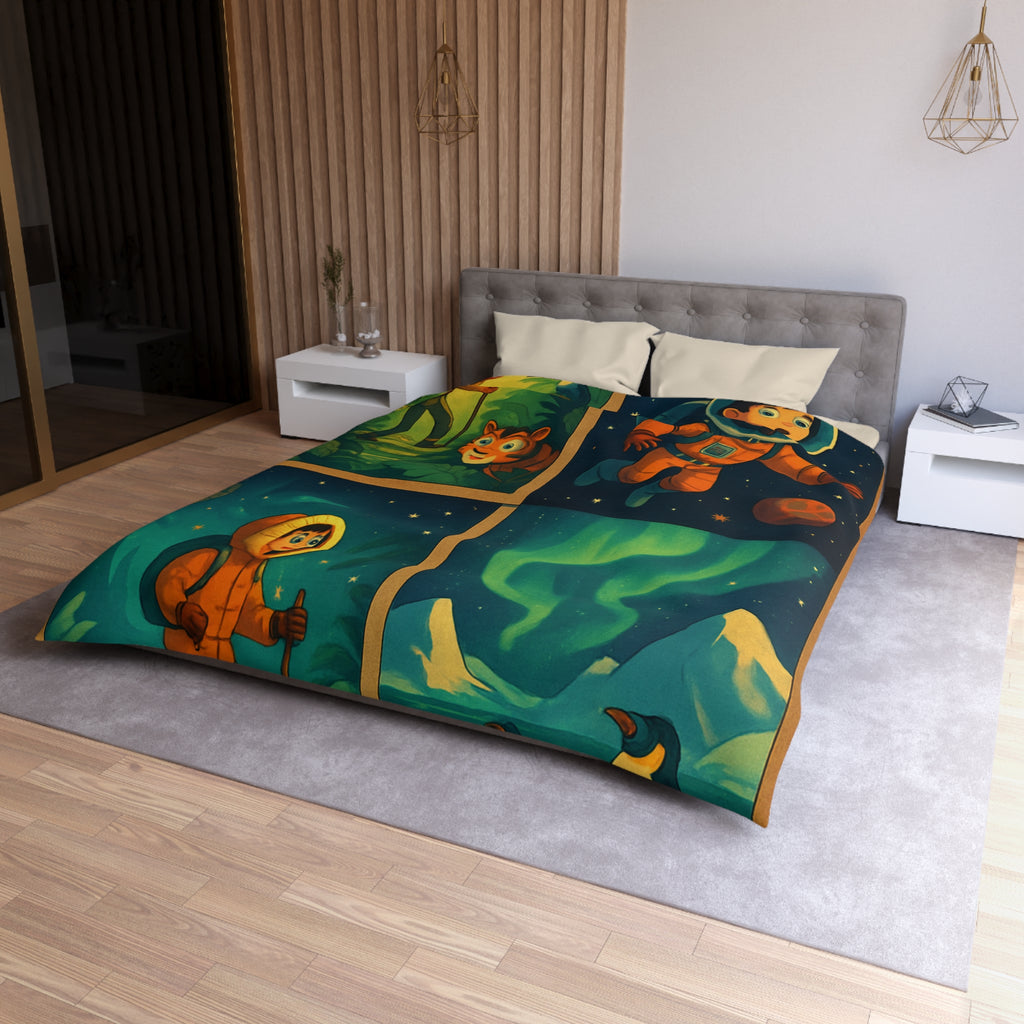 Housse de Couette Microfibre Création Artistique Moderne Design Exclusif Décoration Chambre