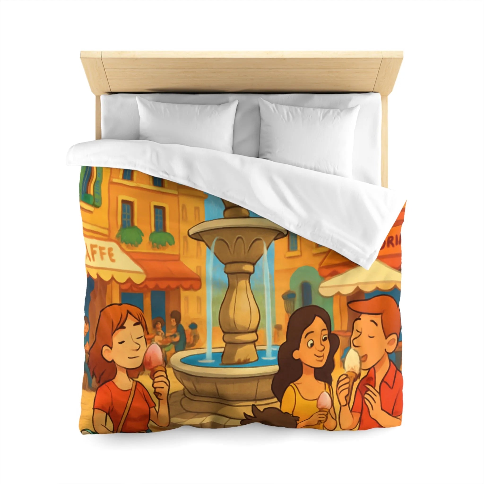 Housse de Couette Microfibre Création Artistique Moderne Design Exclusif Décoration Chambre