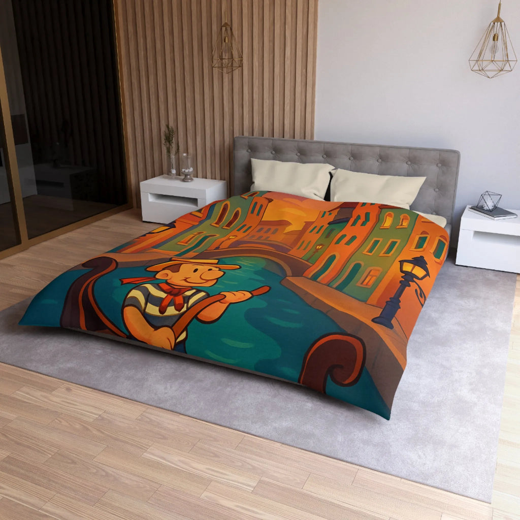 Housse de Couette Microfibre Création Artistique Moderne Design Exclusif Décoration Chambre