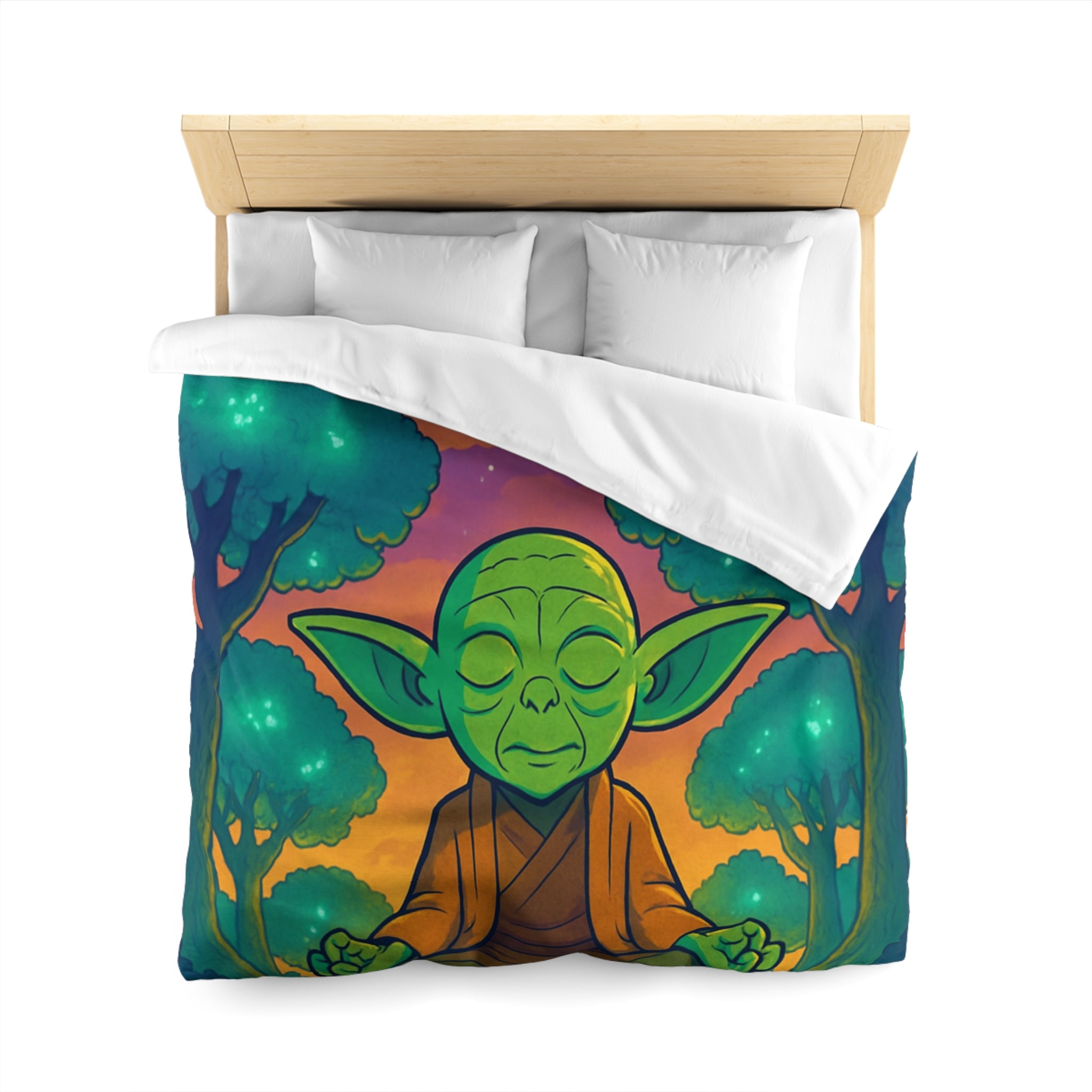 Housse de Couette Microfibre Motif Créatif Original Style Contemporain Chambre Élégante