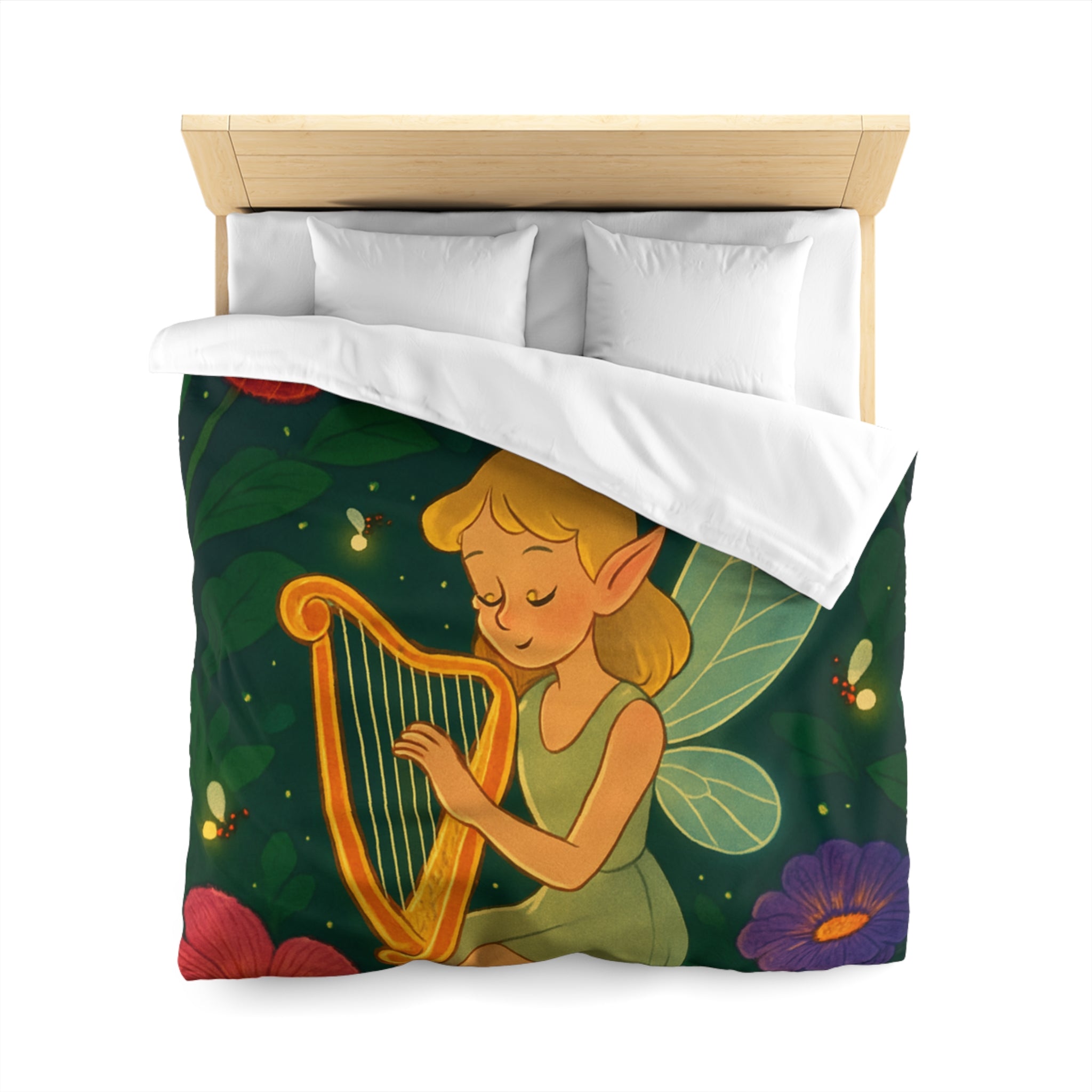 Housse de Couette Microfibre Motif Créatif Original Style Contemporain Chambre Élégante