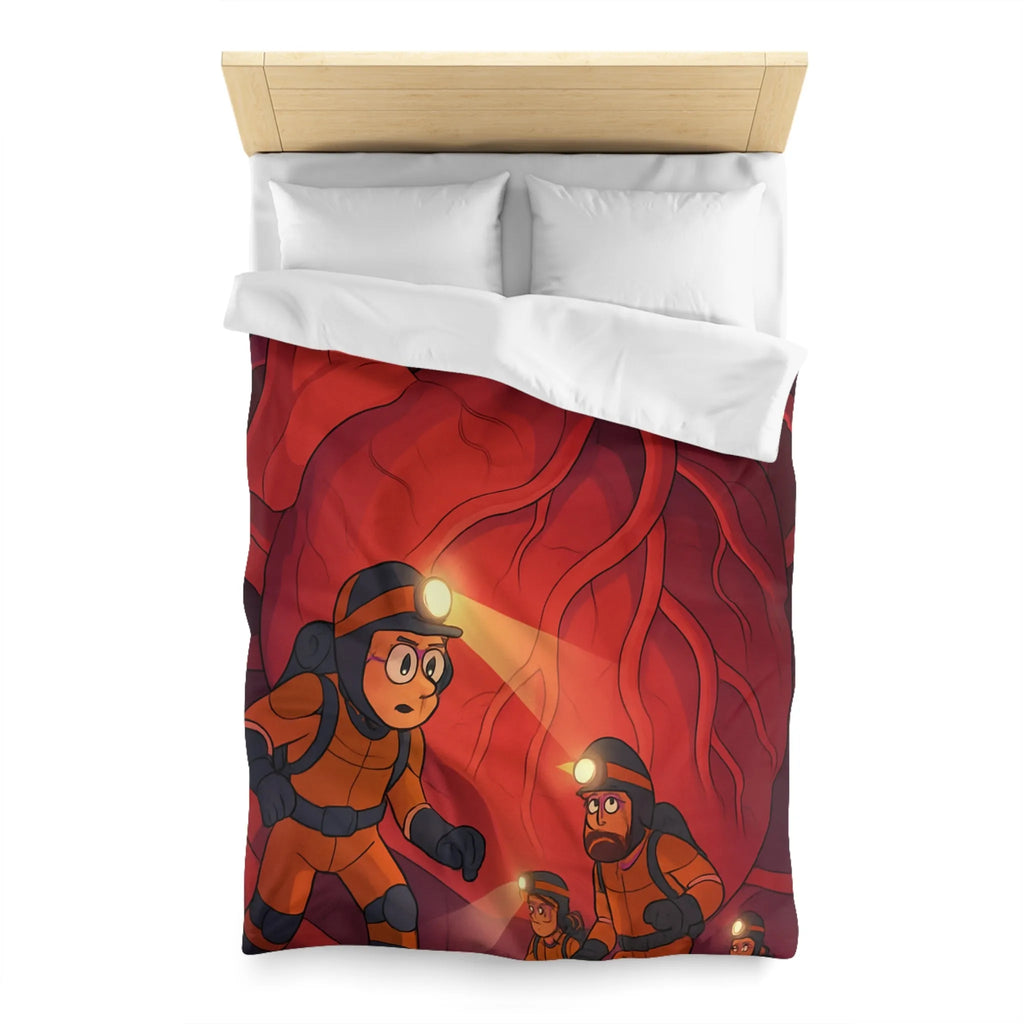 Explorez l’aventure intérieure avec une housse de couette motif cœur et explorateurs