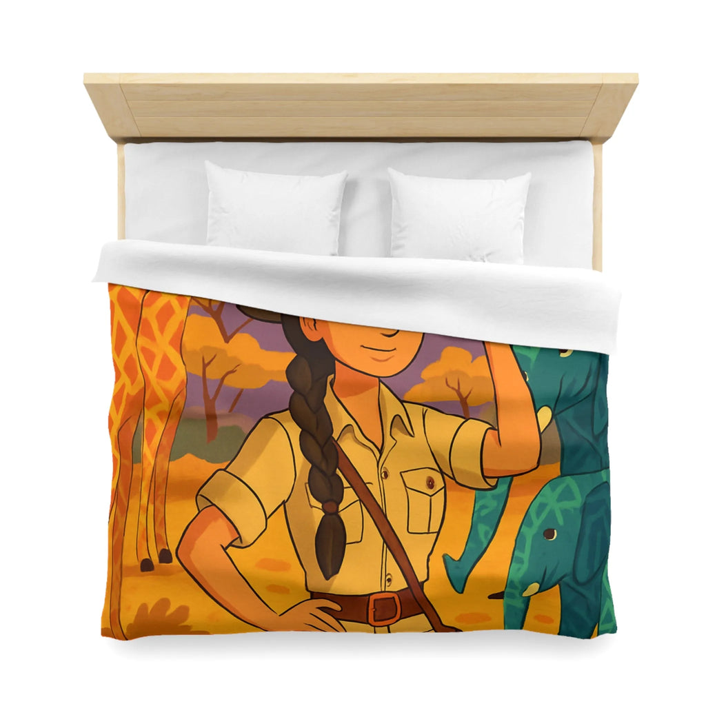 Housse de Couette Microfibre Art Graphique Contemporain Style Décoratif Chambre Tendance