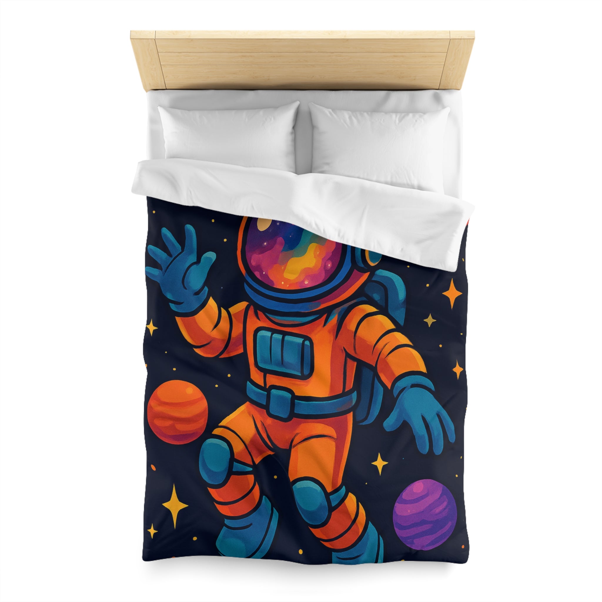 Housse de Couette Microfibre Illustration Unique Design Moderne Décoration Intérieure Raffinée