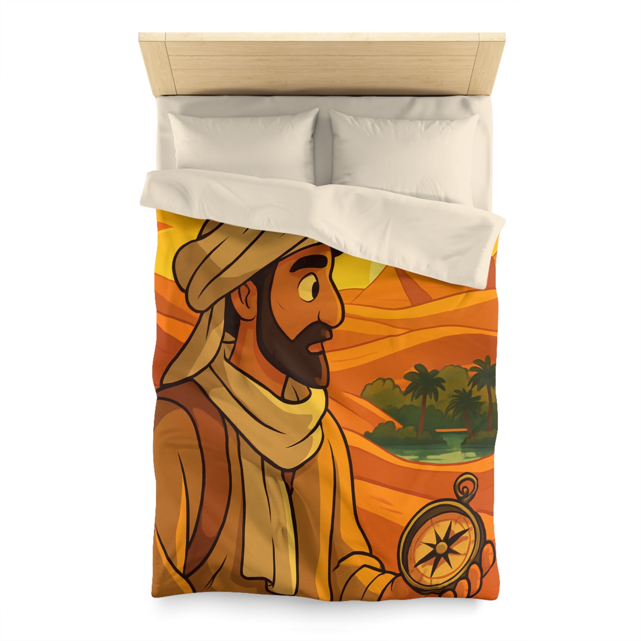 Housse de Couette Microfibre Illustration Unique Design Moderne Décoration Intérieure Raffinée