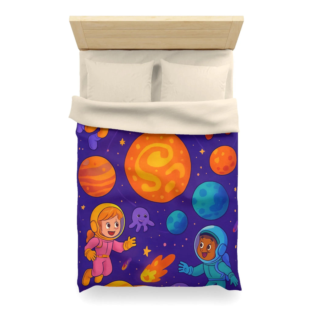 Housse de Couette Microfibre Art Graphique Contemporain Style Décoratif Chambre Tendance