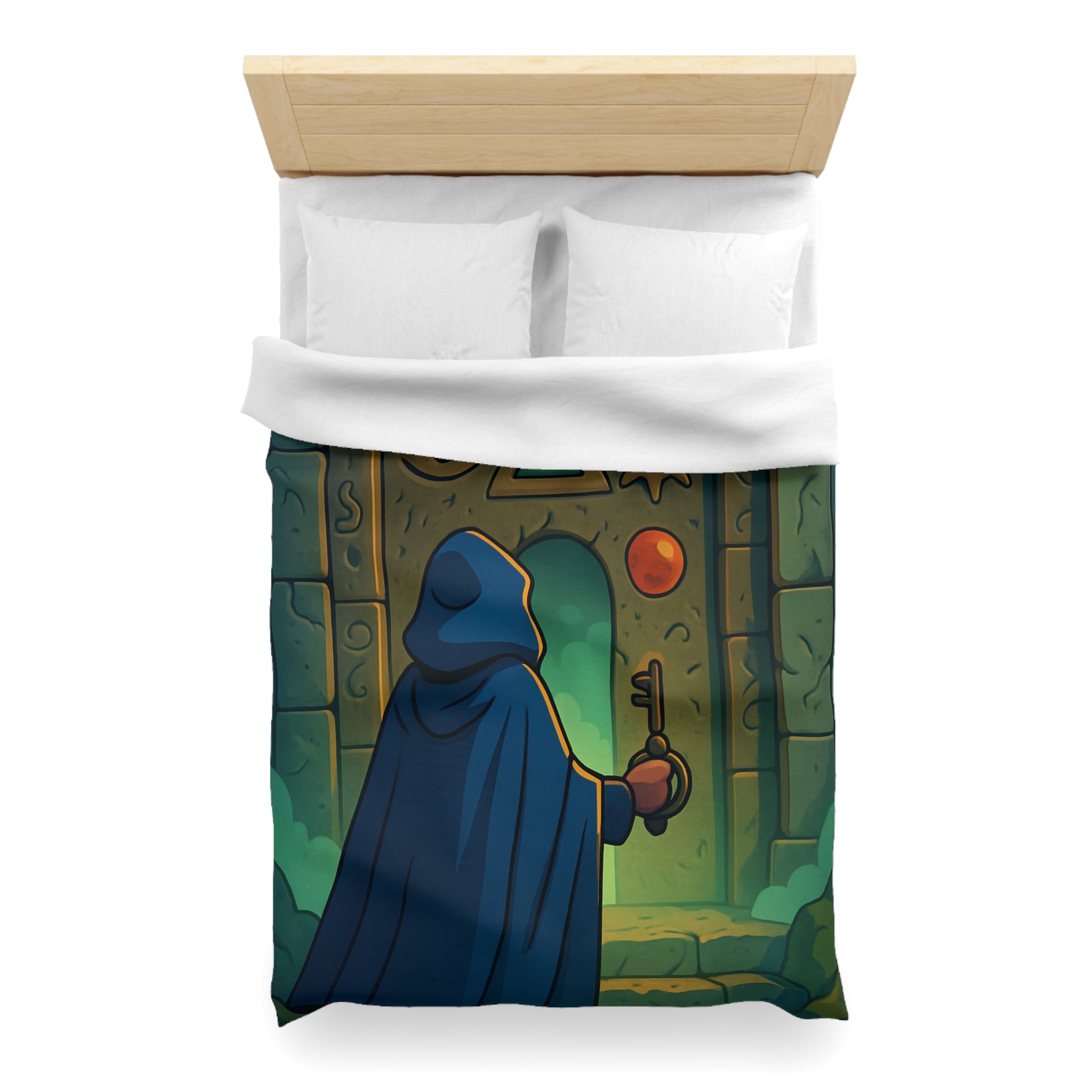 Housse de Couette Microfibre Design Artistique Moderne Décoration Chambre Confort Premium