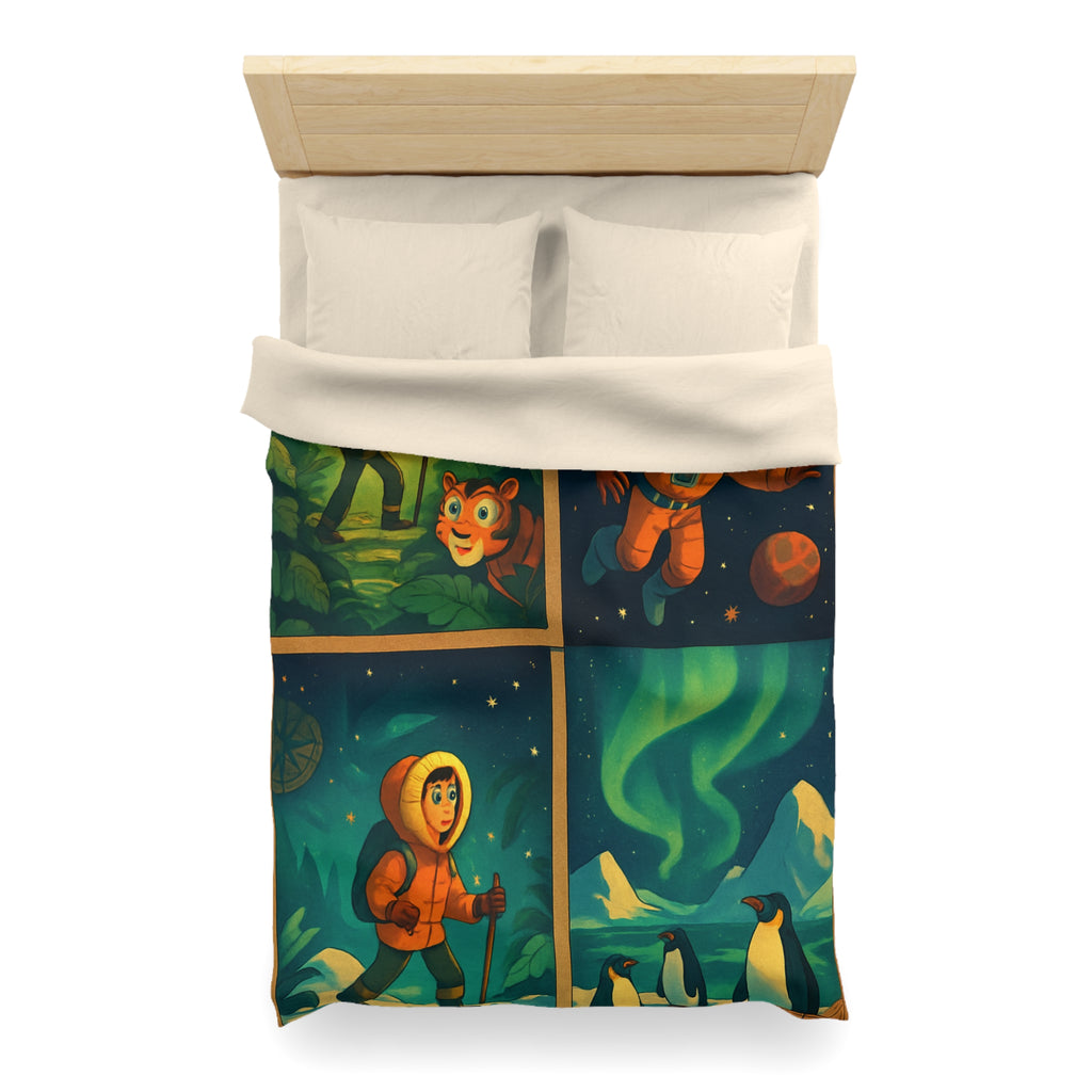 Housse de Couette Microfibre Création Artistique Moderne Design Exclusif Décoration Chambre